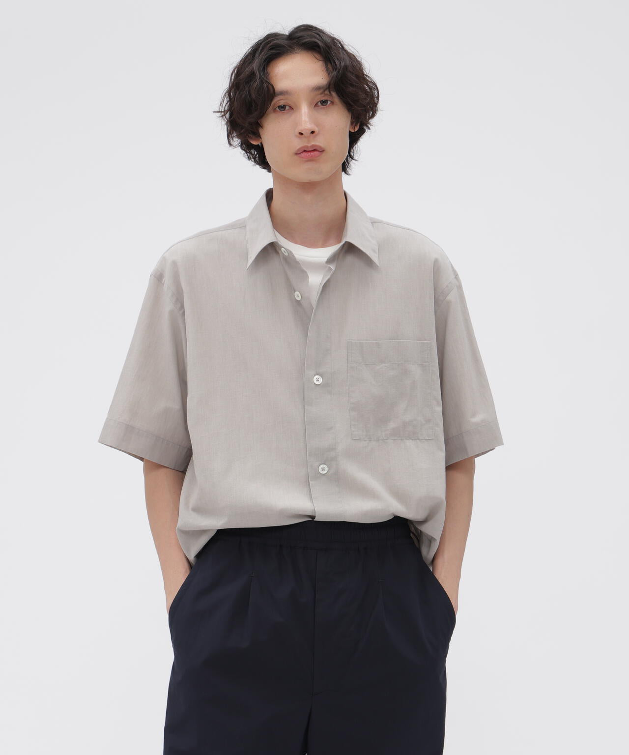 COTTON WOOL VOILE SHIRT