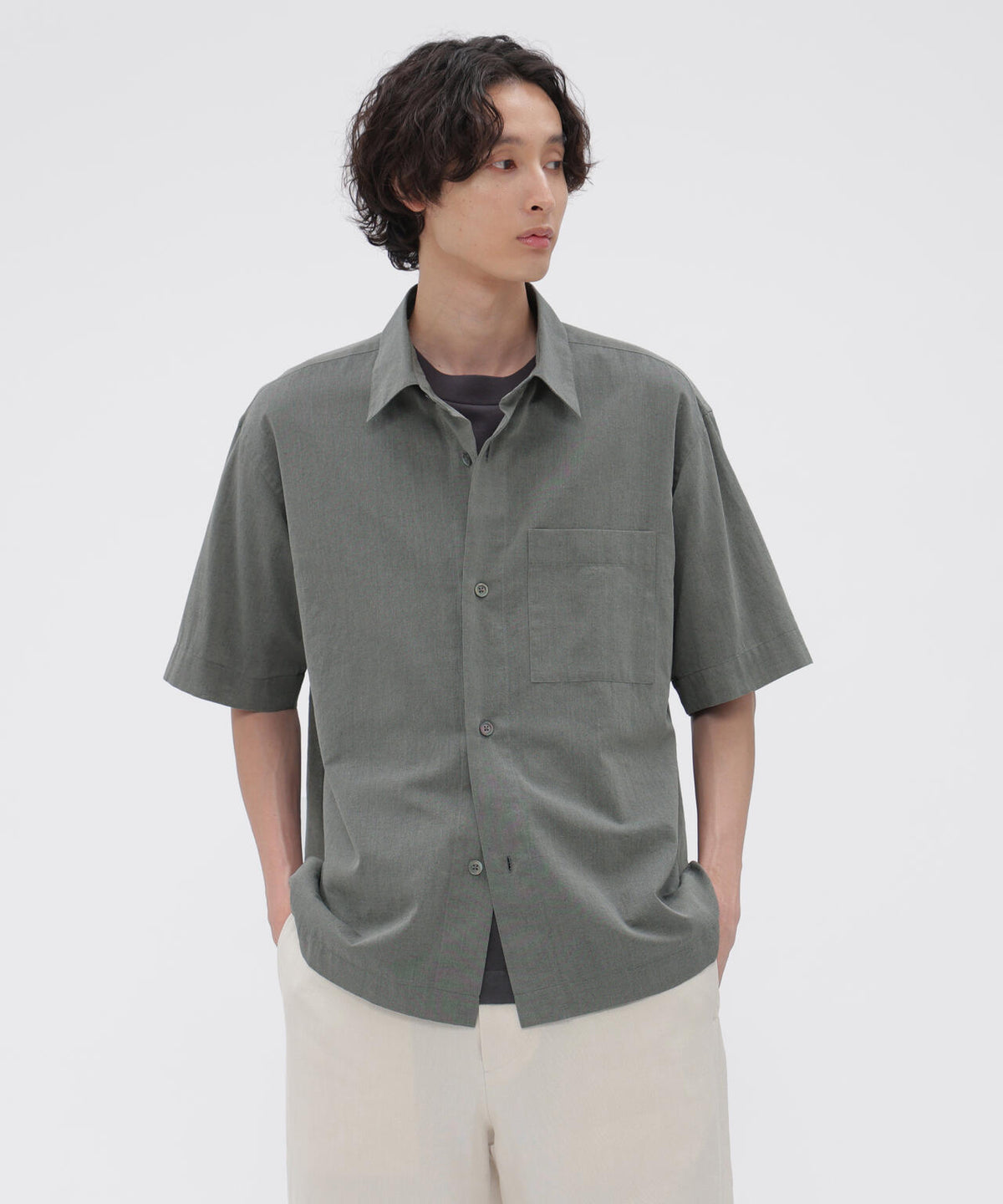 COTTON WOOL VOILE SHIRT