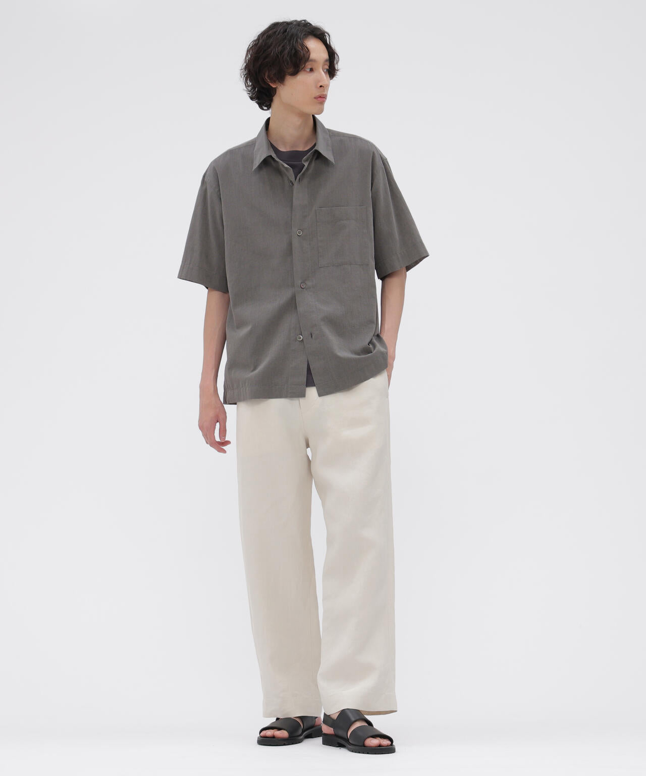 COTTON WOOL VOILE SHIRT