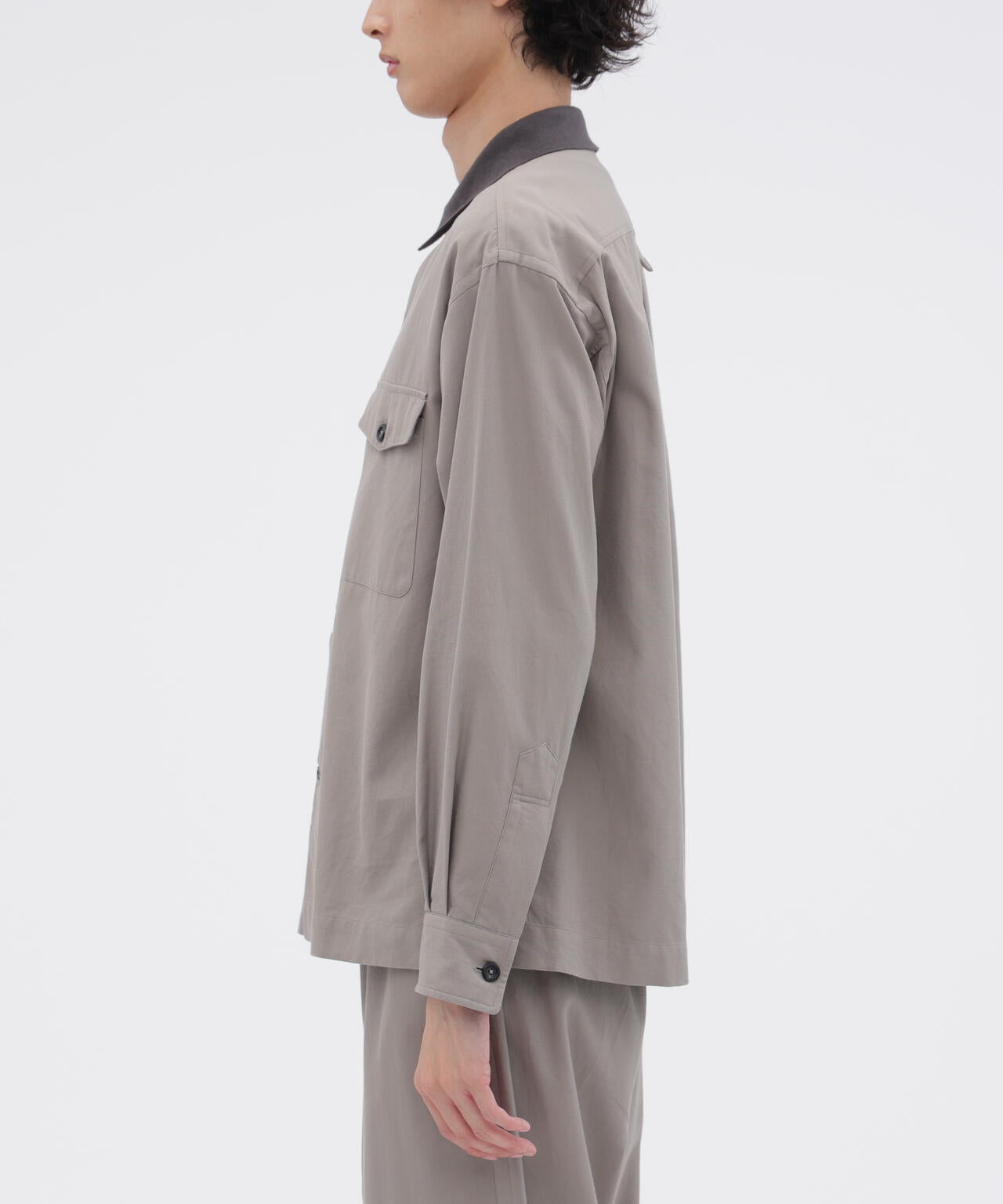 TEXTURED COTTON PIQUE SHIRT