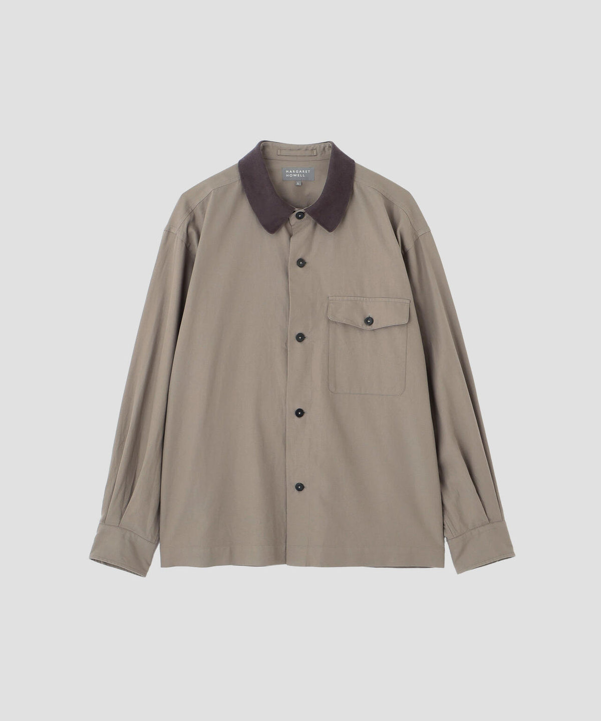 TEXTURED COTTON PIQUE SHIRT