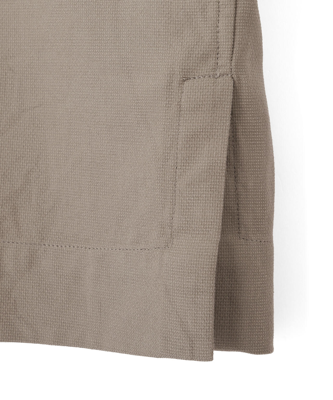 TEXTURED COTTON PIQUE SHIRT