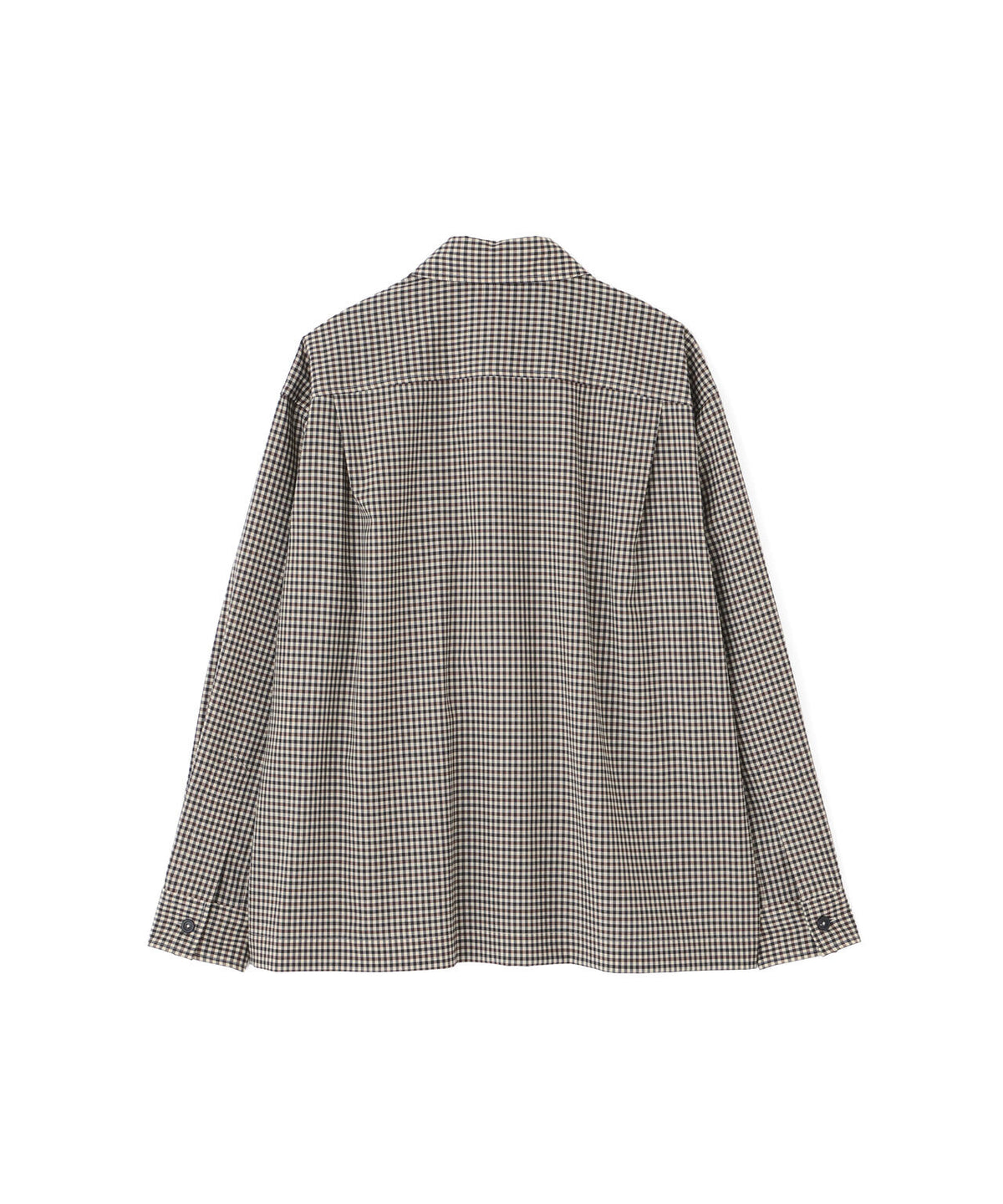 WOOL GINGHAM POPLIN SHIRT