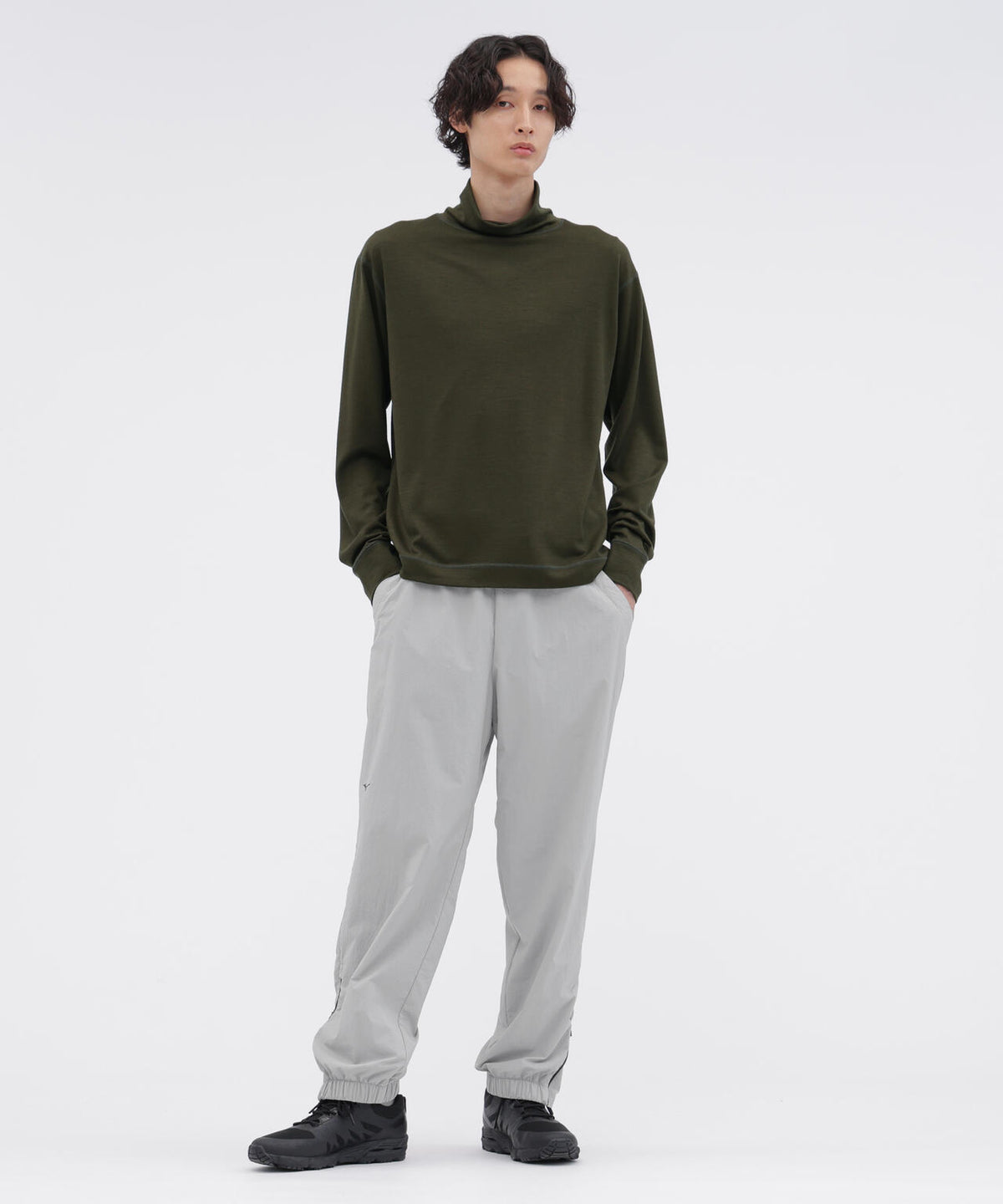 WASHABLE FINE GAUGE WOOL JERSEY TOP