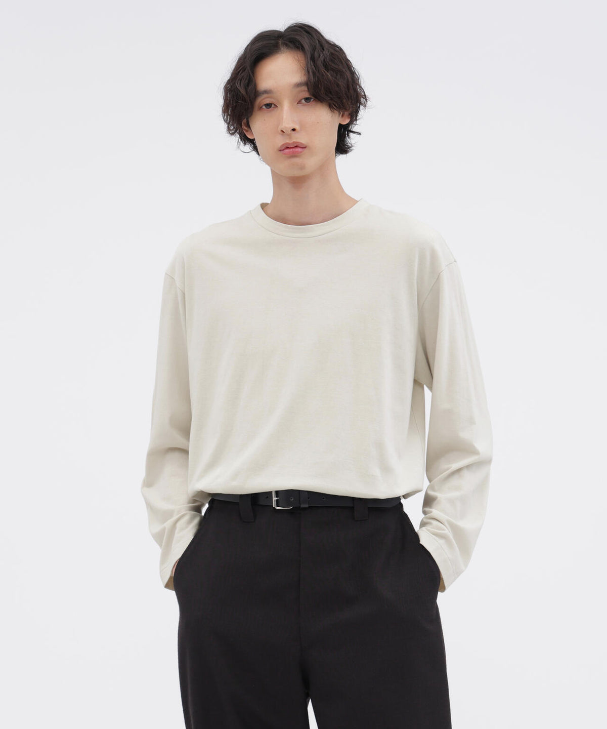 PLAIN COTTON JERSEY TOP