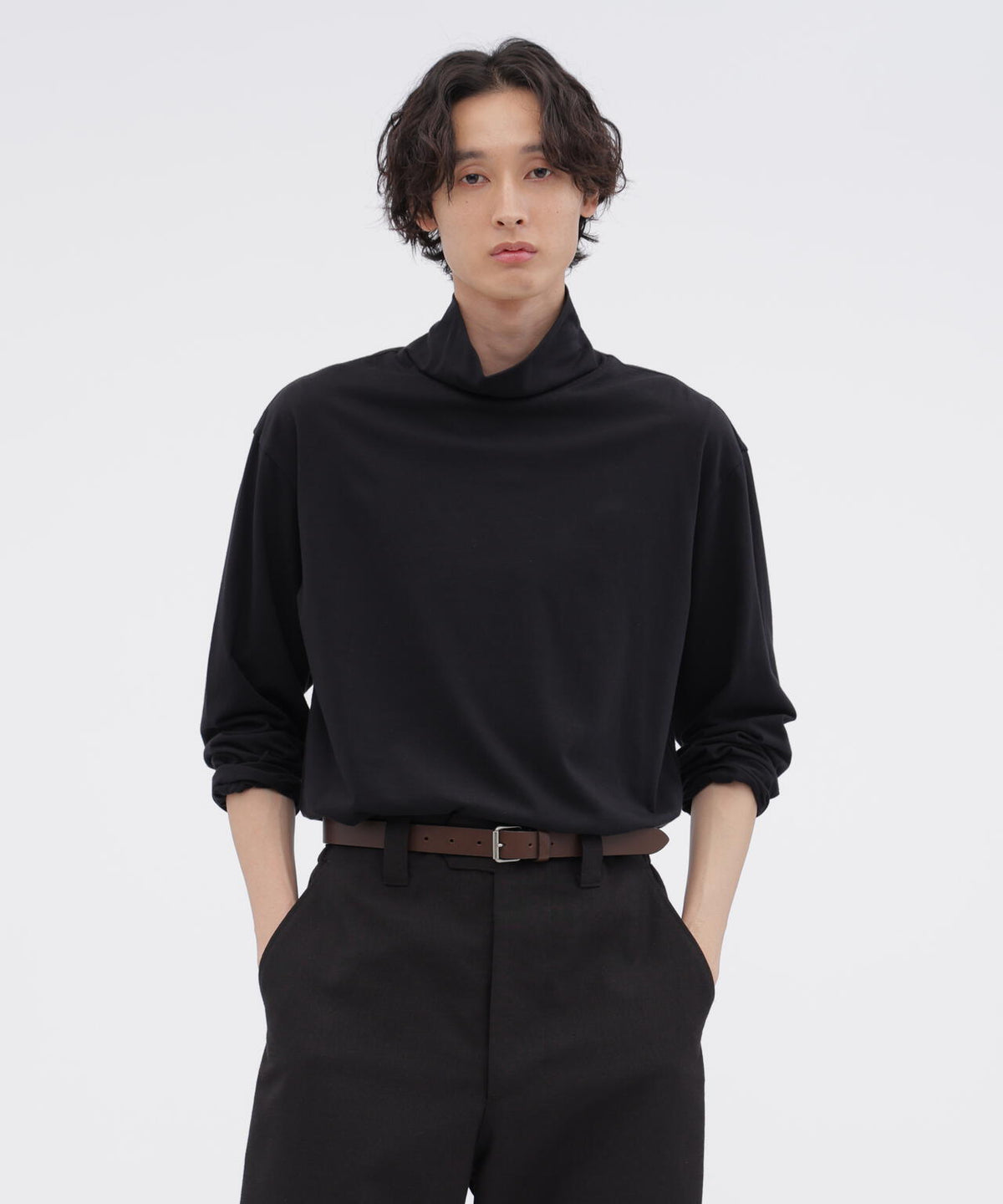 PLAIN COTTON JERSEY TOP