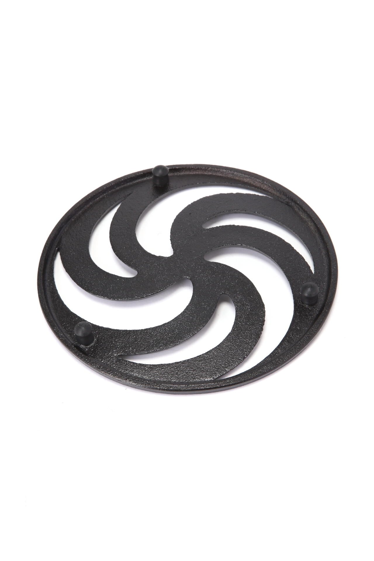 SPIRAL CAST IRON POT STAND