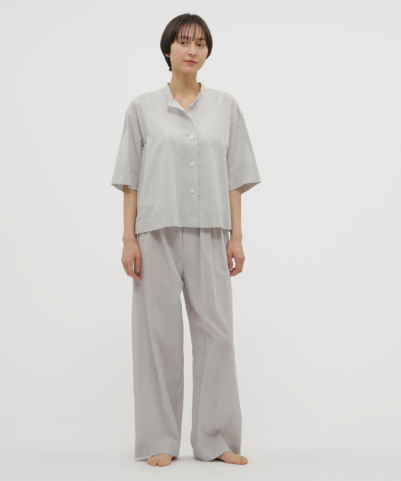 END ON END STRIPE TROUSERS
