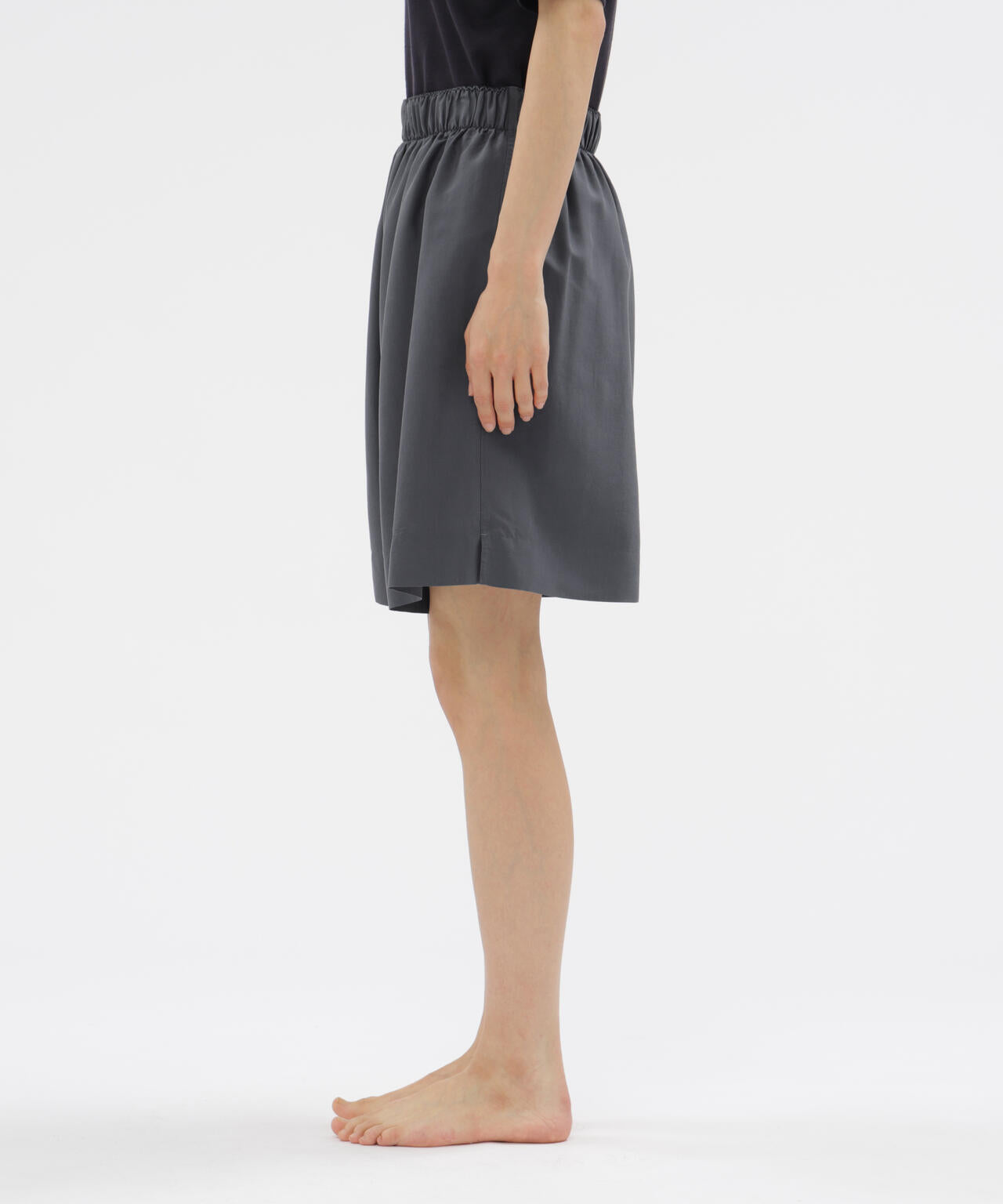 SAND WASHED SILK POPLIN TROUSERS