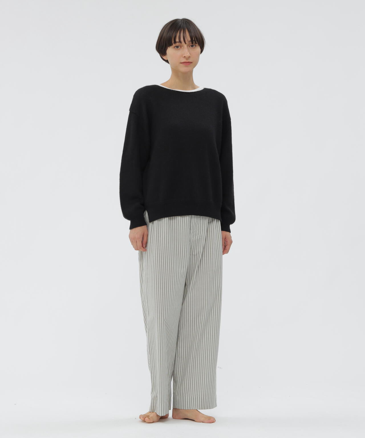COTTON POPLIN TROUSERS