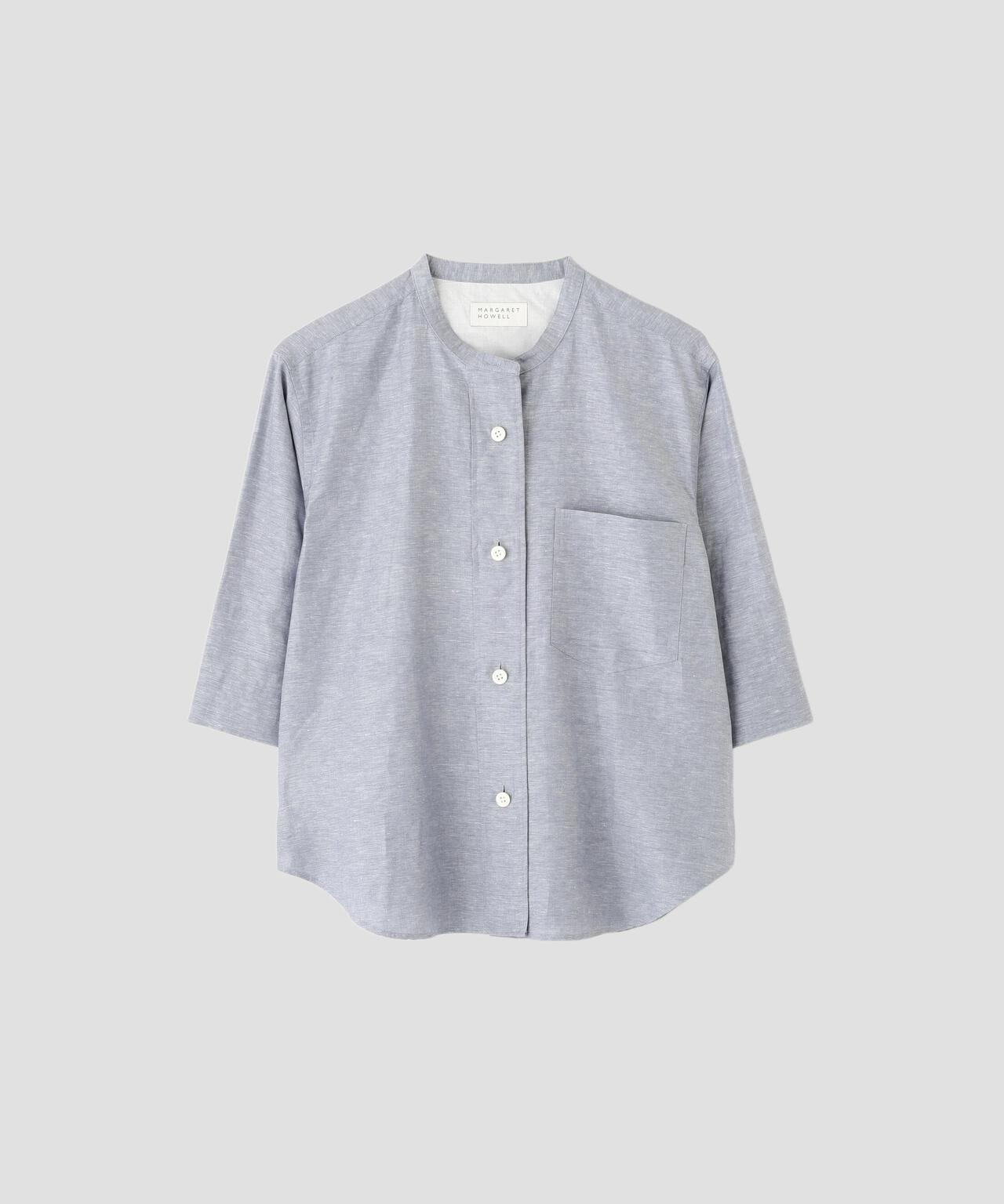 LINEN COTTON CHAMBRAY SHIRT