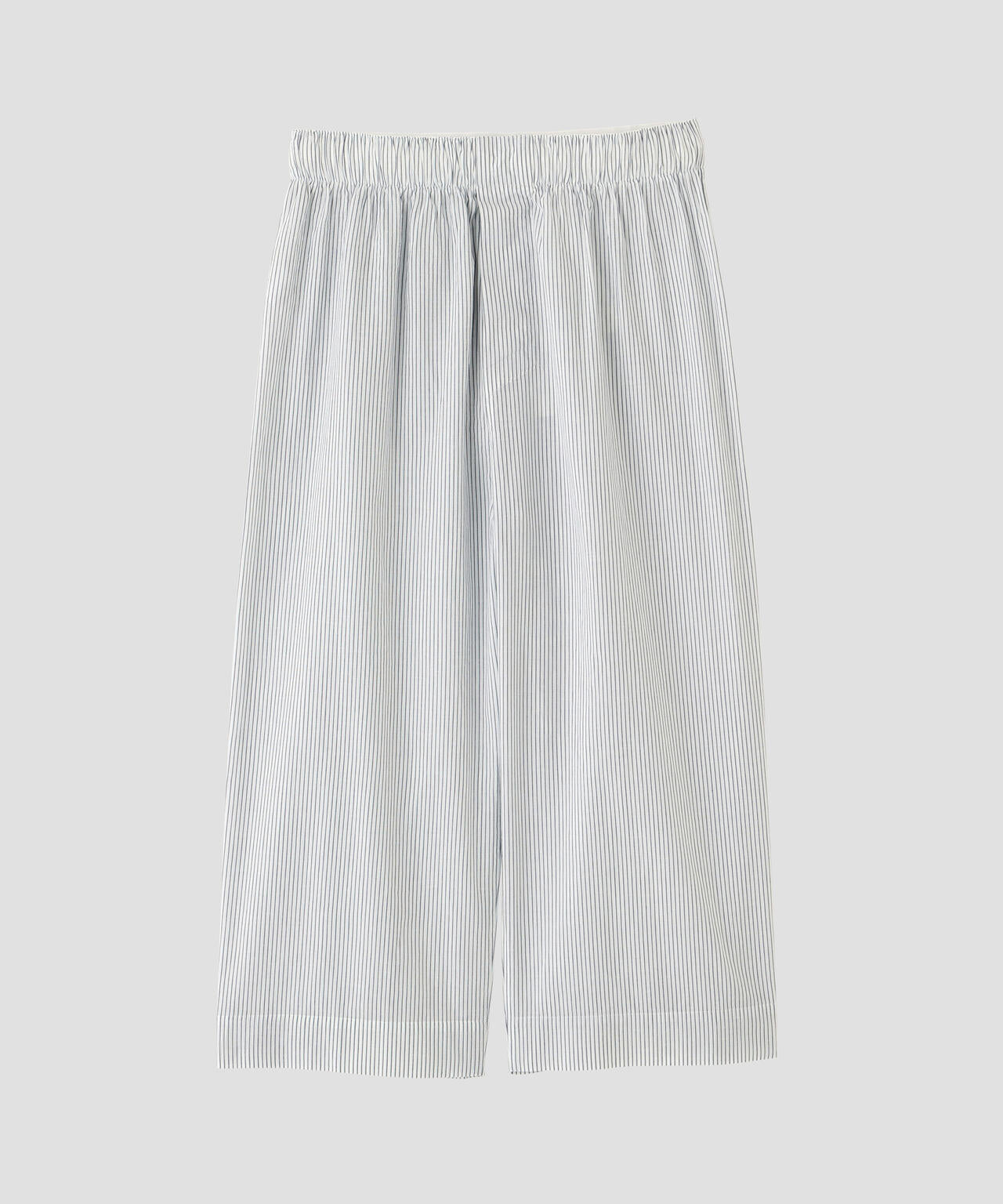 COTTON LINEN MINI STRIPE TROUSERS
