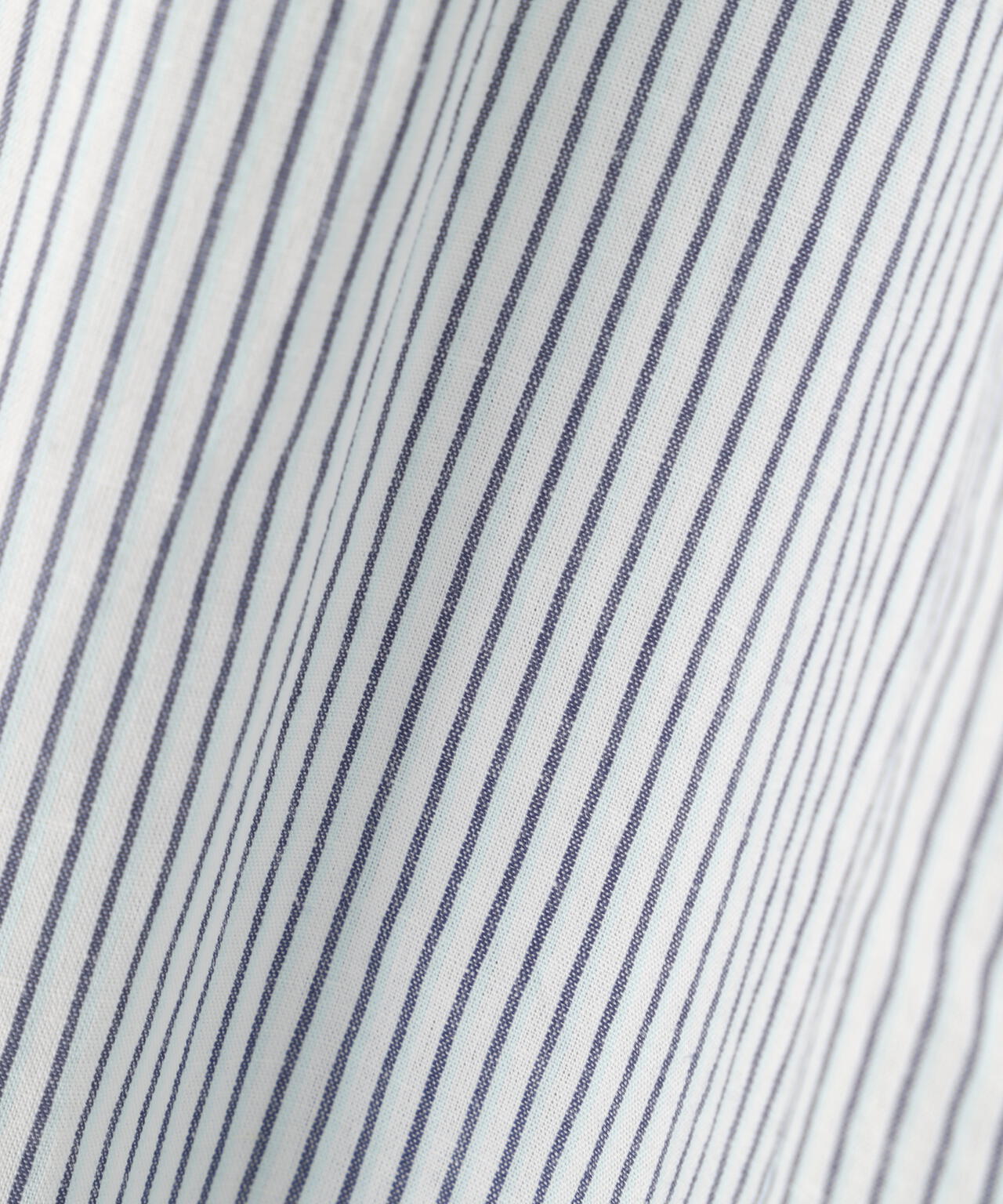 COTTON LINEN MINI STRIPE TROUSERS
