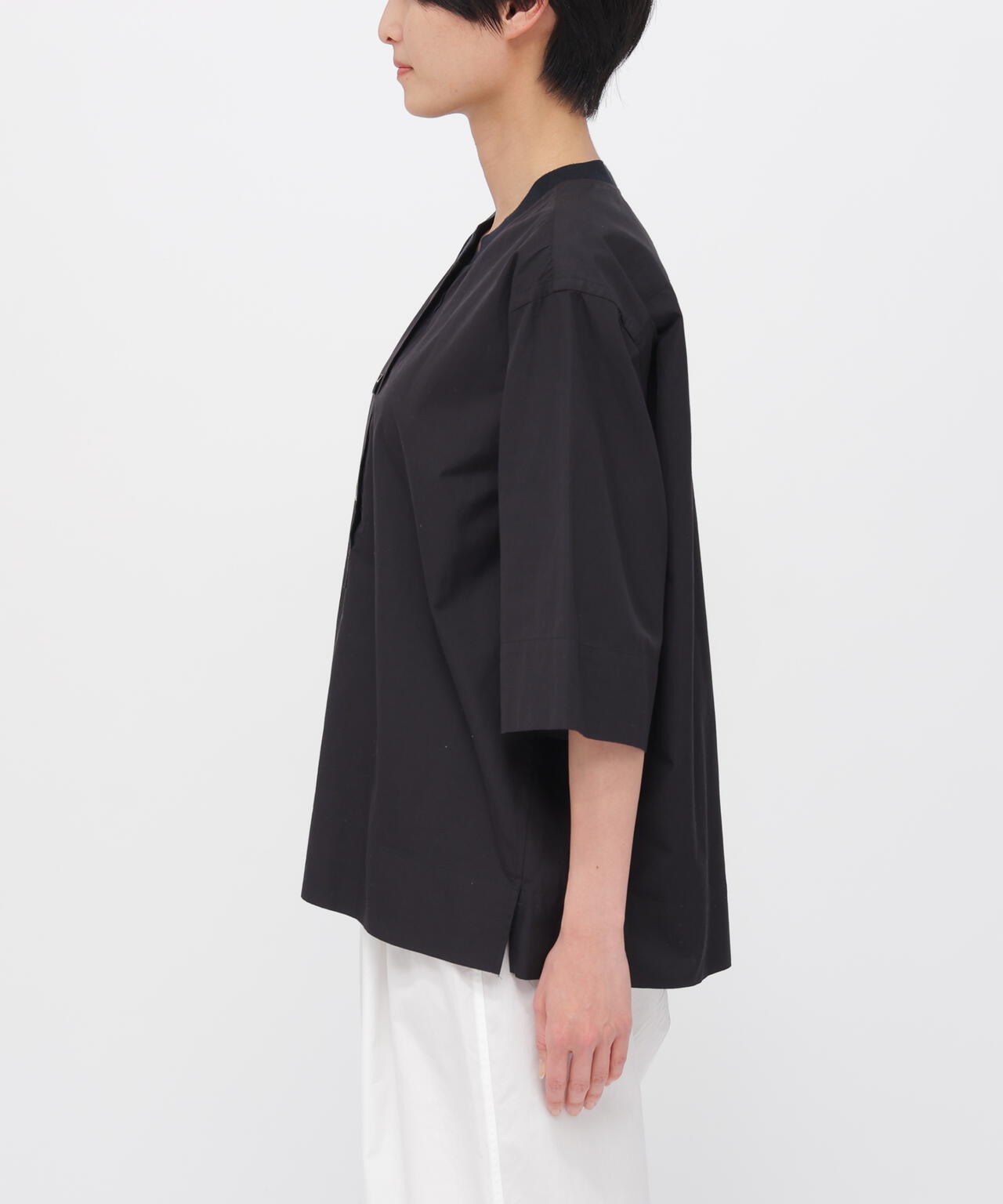 COTTON LINEN POPLIN SHIRT