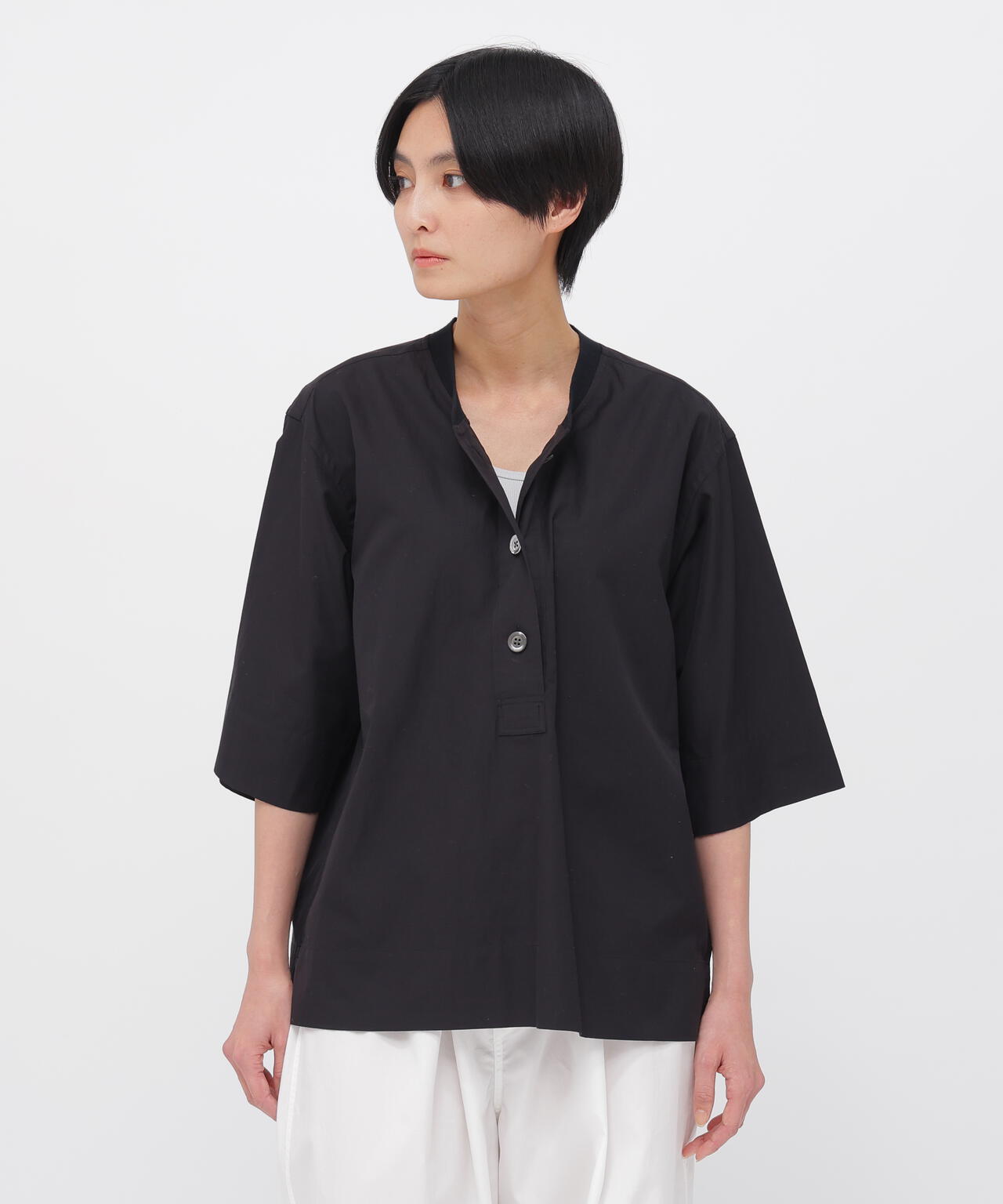 COTTON LINEN POPLIN SHIRT