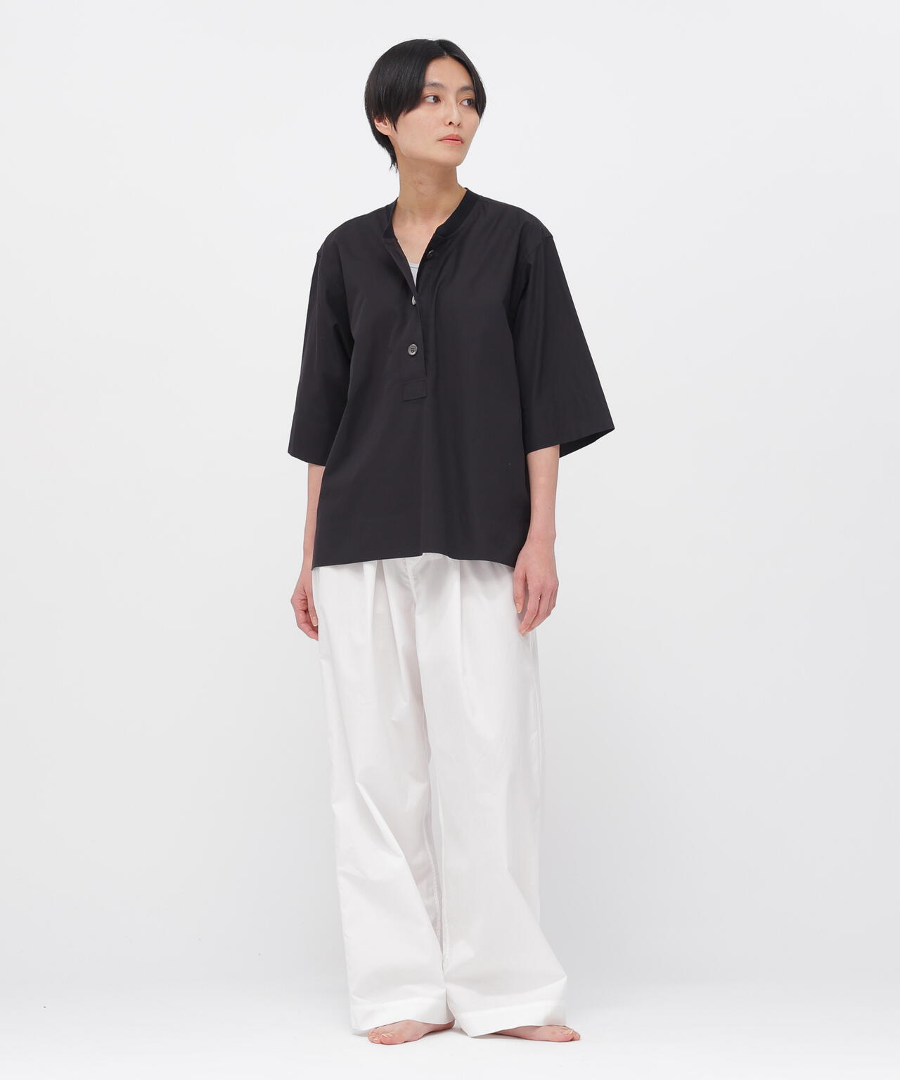 COTTON LINEN POPLIN SHIRT