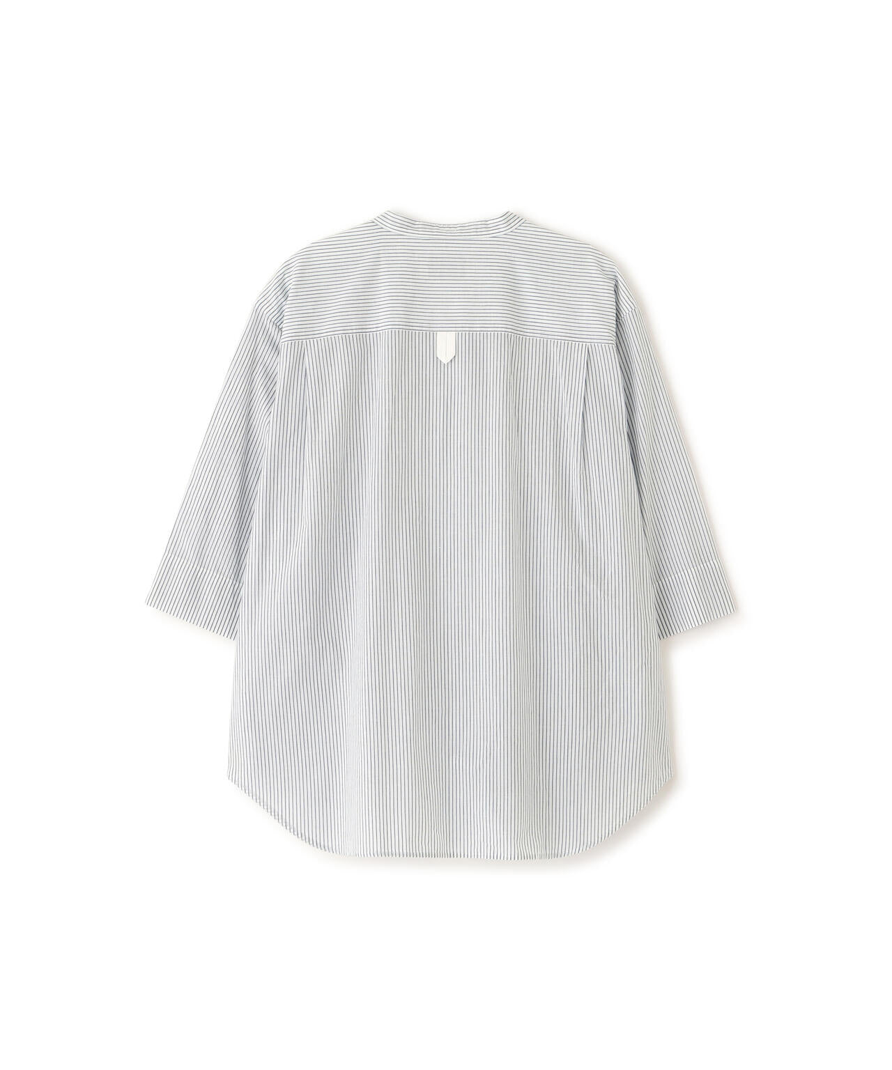 COTTON LINEN MINI STRIPE SHIRT