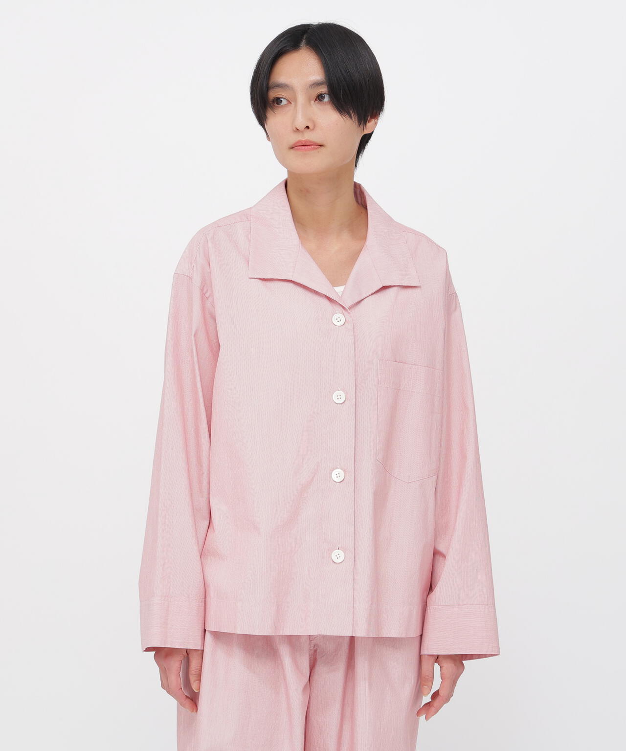 HAIRLINE STRIPE COTTON SHIRT
