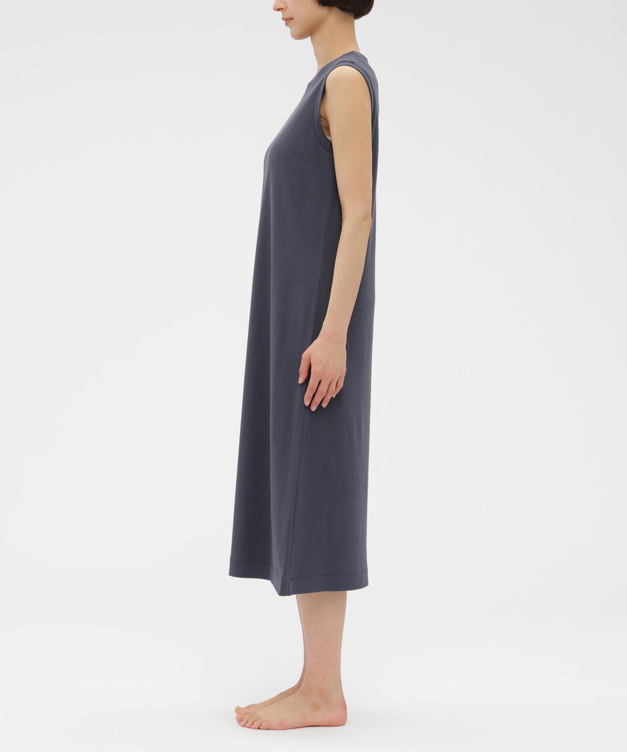 HIGHTWIST COTTON JERSEY DRESS