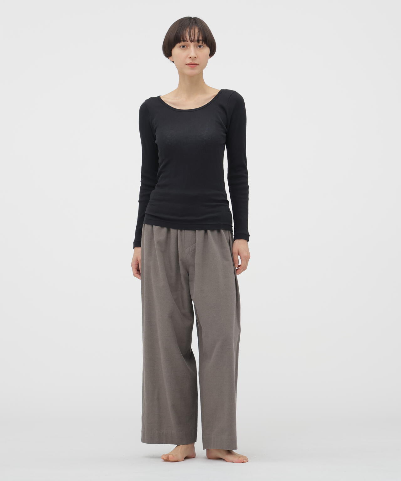 COTTON SILK RIB TOP