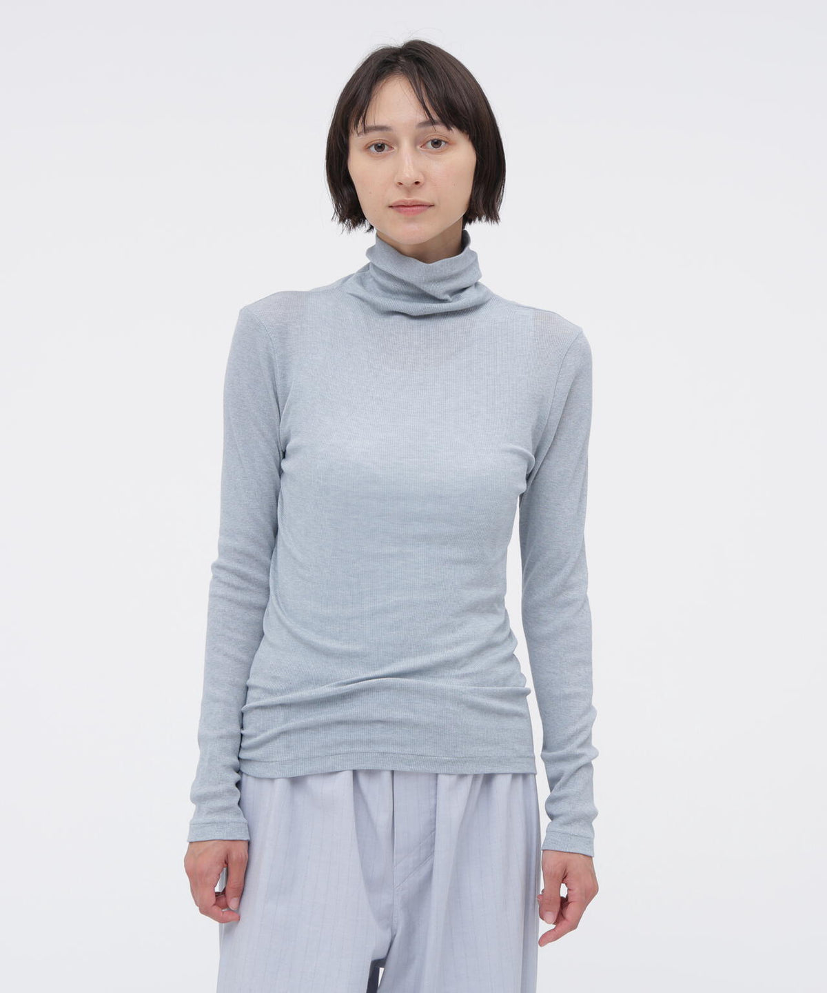 COTTON SILK RIB TOP