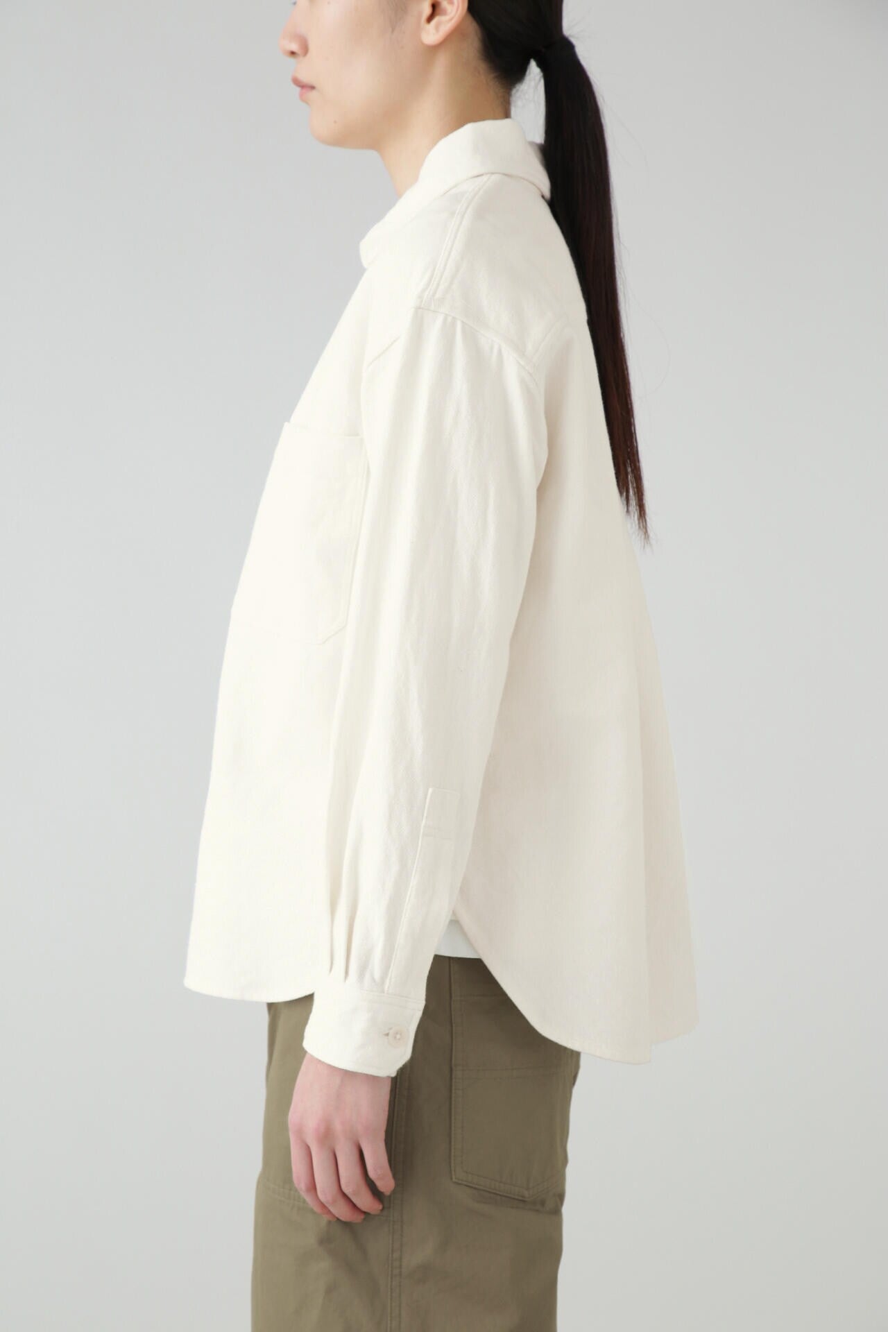 WORN LINEN COTTON DRILL
