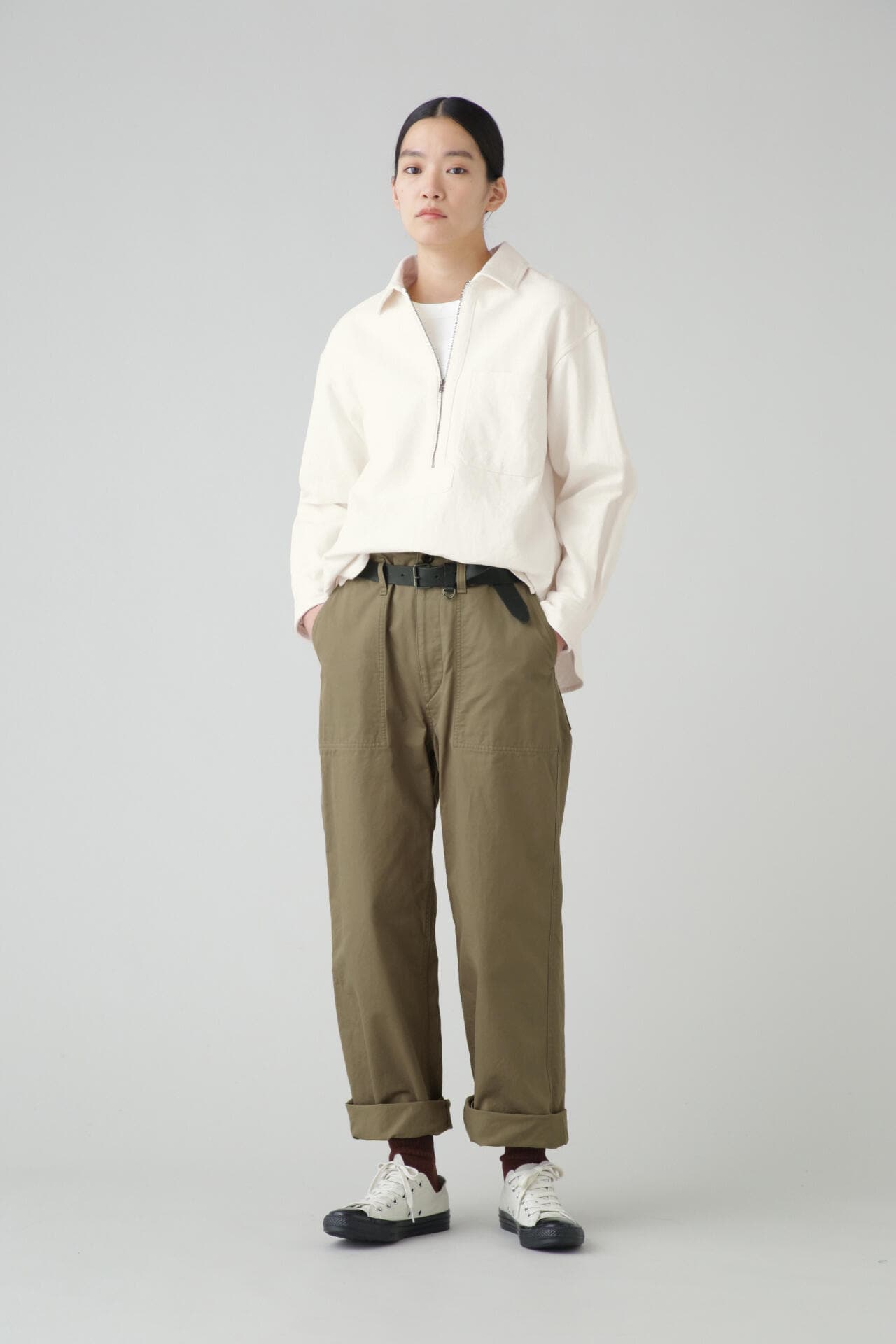 WORN LINEN COTTON DRILL