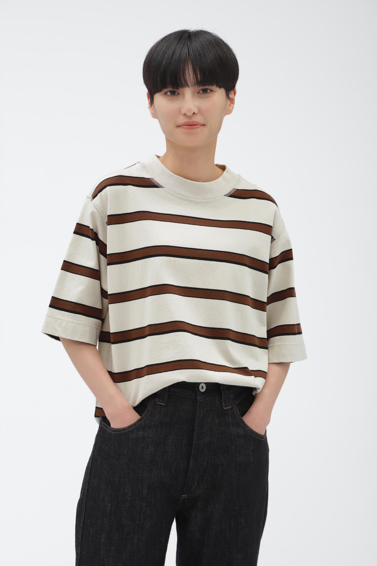 OUTLINE STRIPE JERSEY