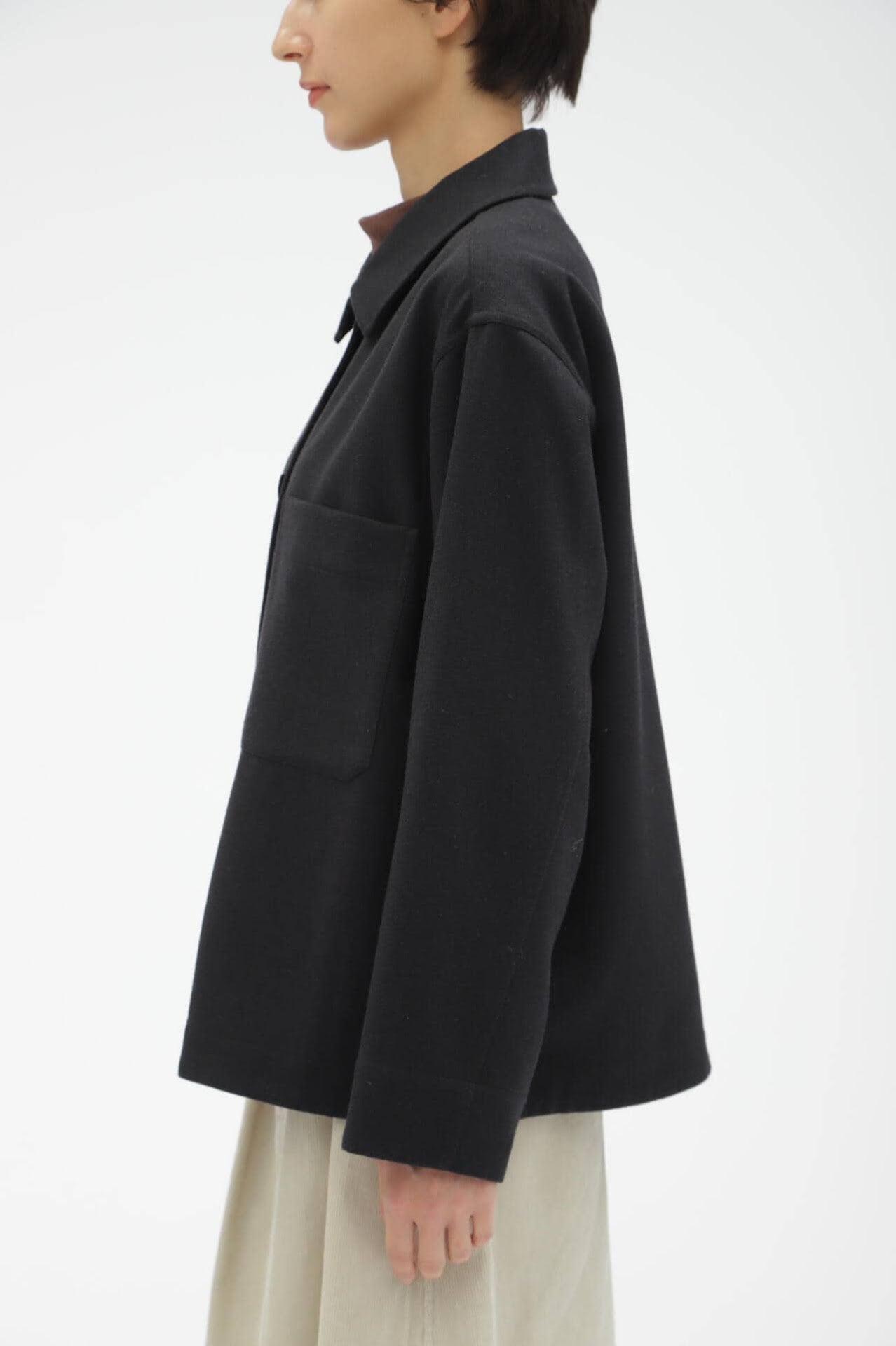 FELTED WOOL SHIRTING