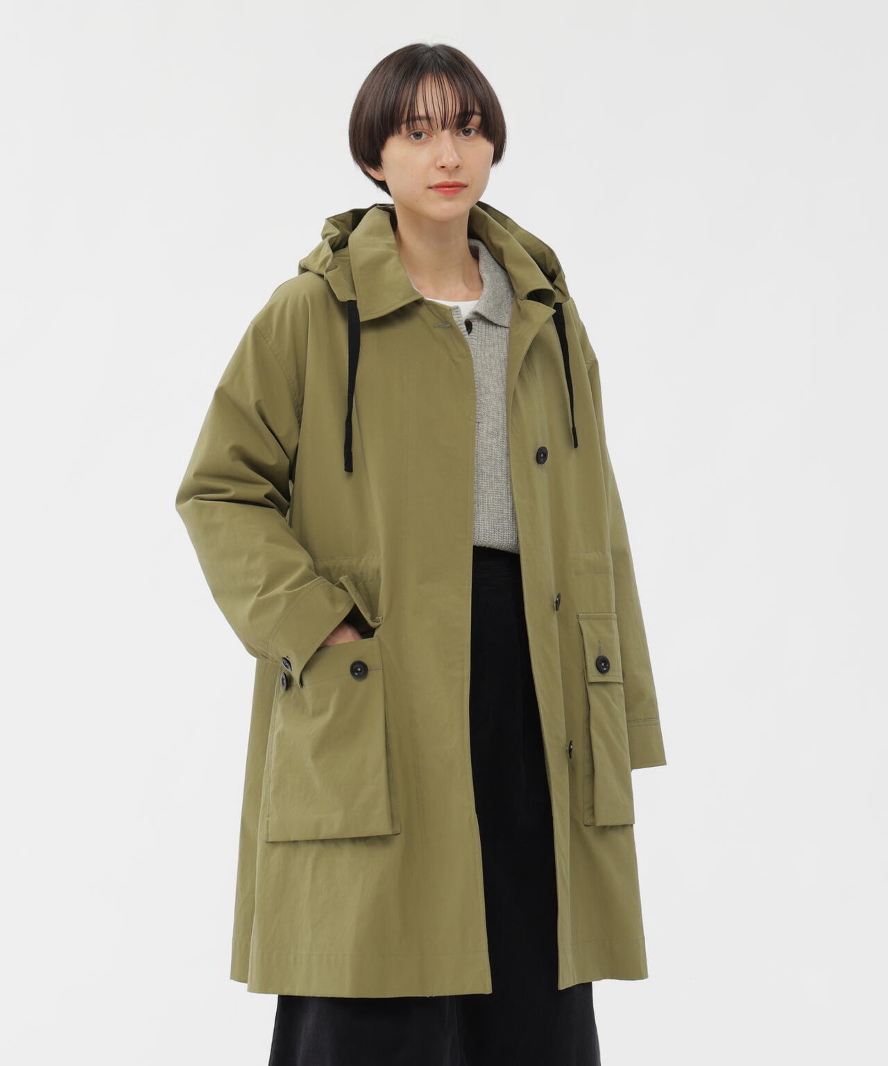 BRUSHED COTTON CANVAS COAT | MARGARET HOWELL（マーガレット