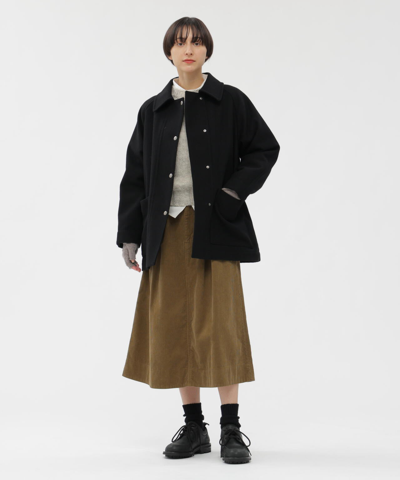 BASIC WOOL MELTON COAT