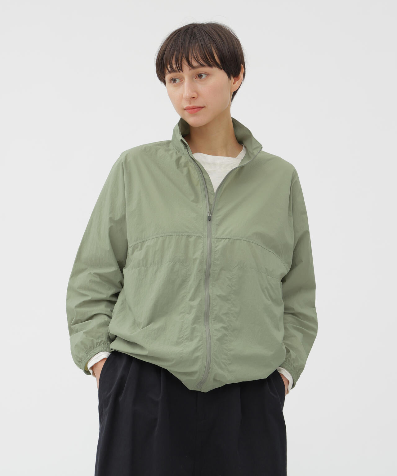 PROOFED LIGHT NYLON TAFFETA BLOUSON