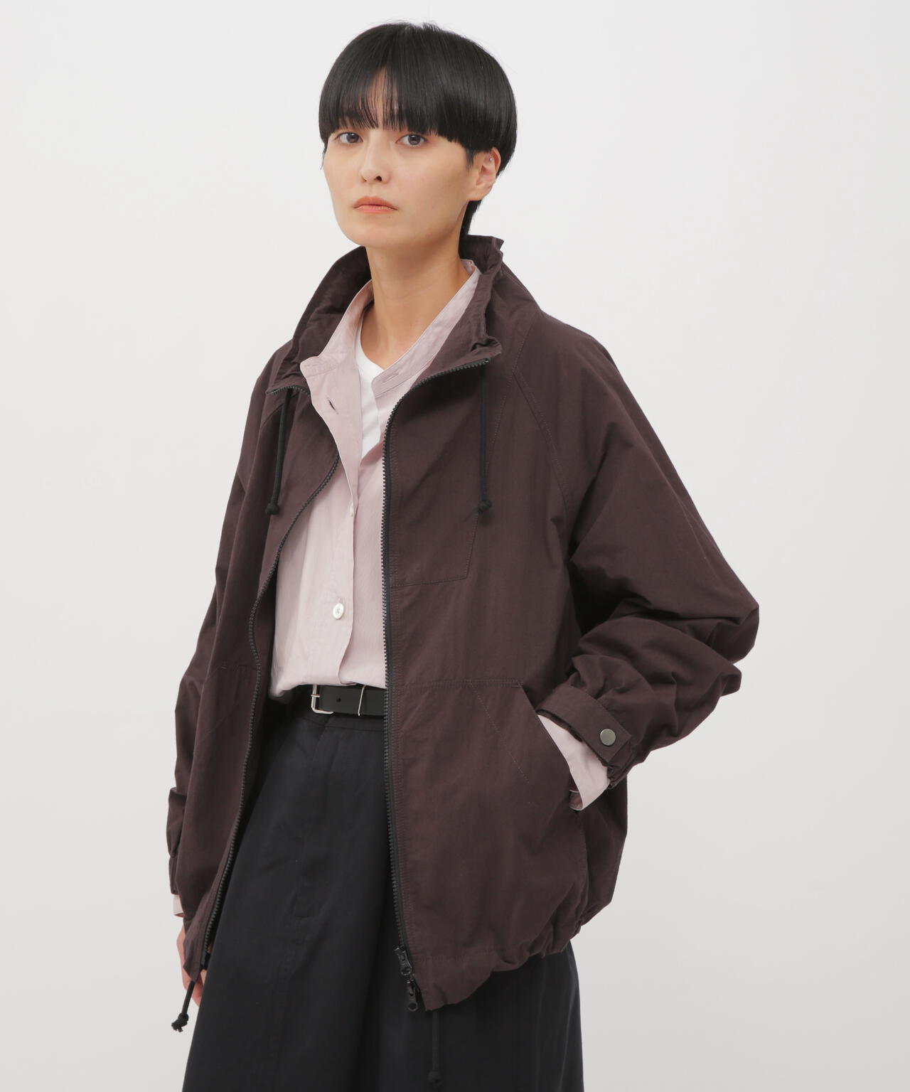 COTTON NYLON PLAINWEAVE BLOUSON