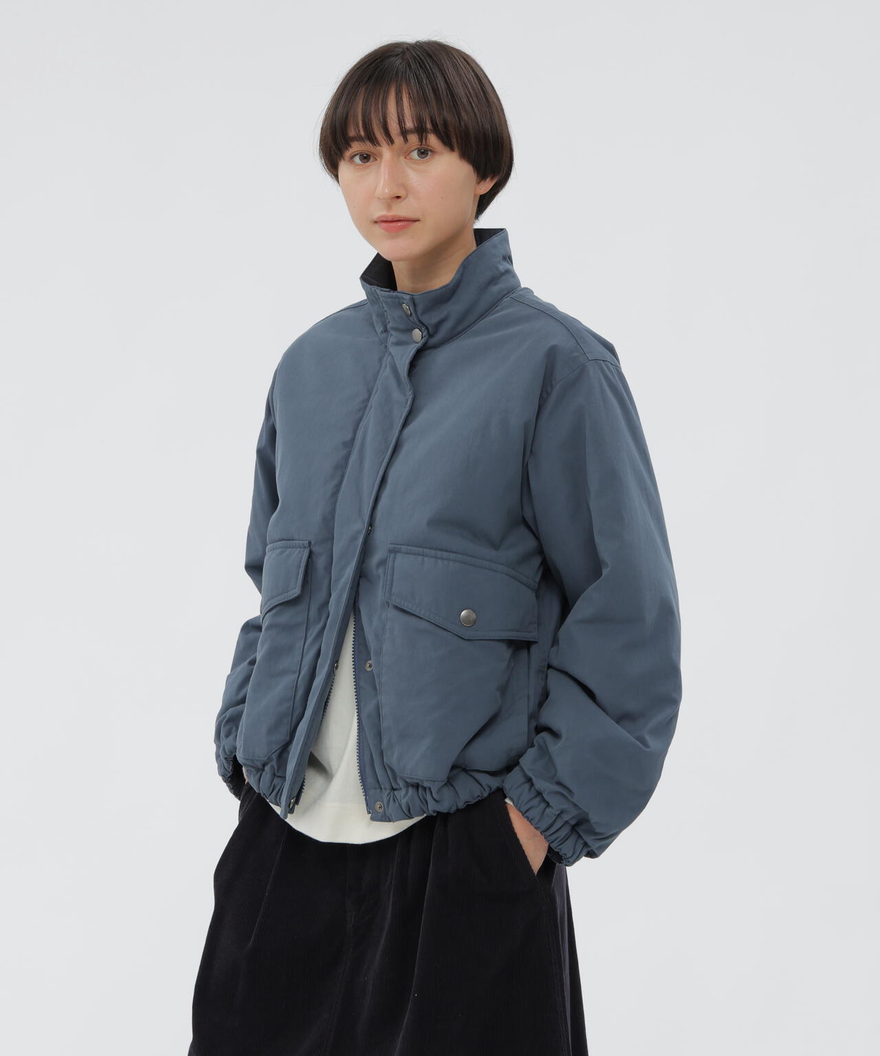 LIGHTWEIGHT COTTON NYLON CANVAS BLOUSON