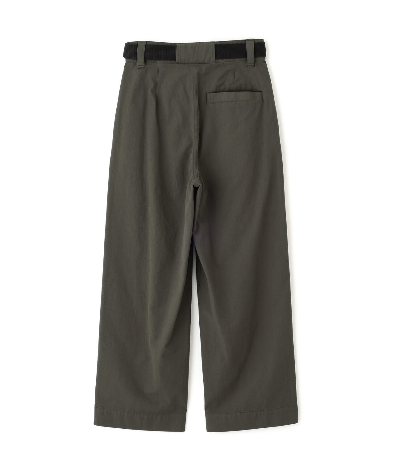 WOOL COTTON TWILL TROUSERS