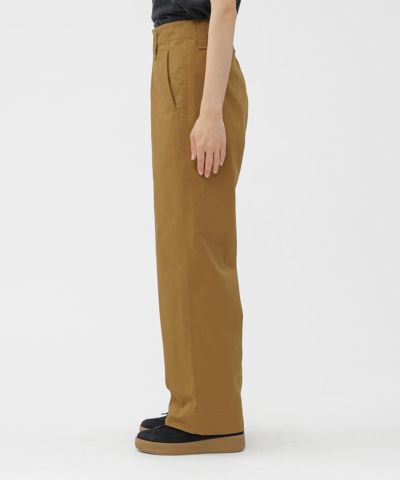 WASHED CHINO COTTON TROUSERS