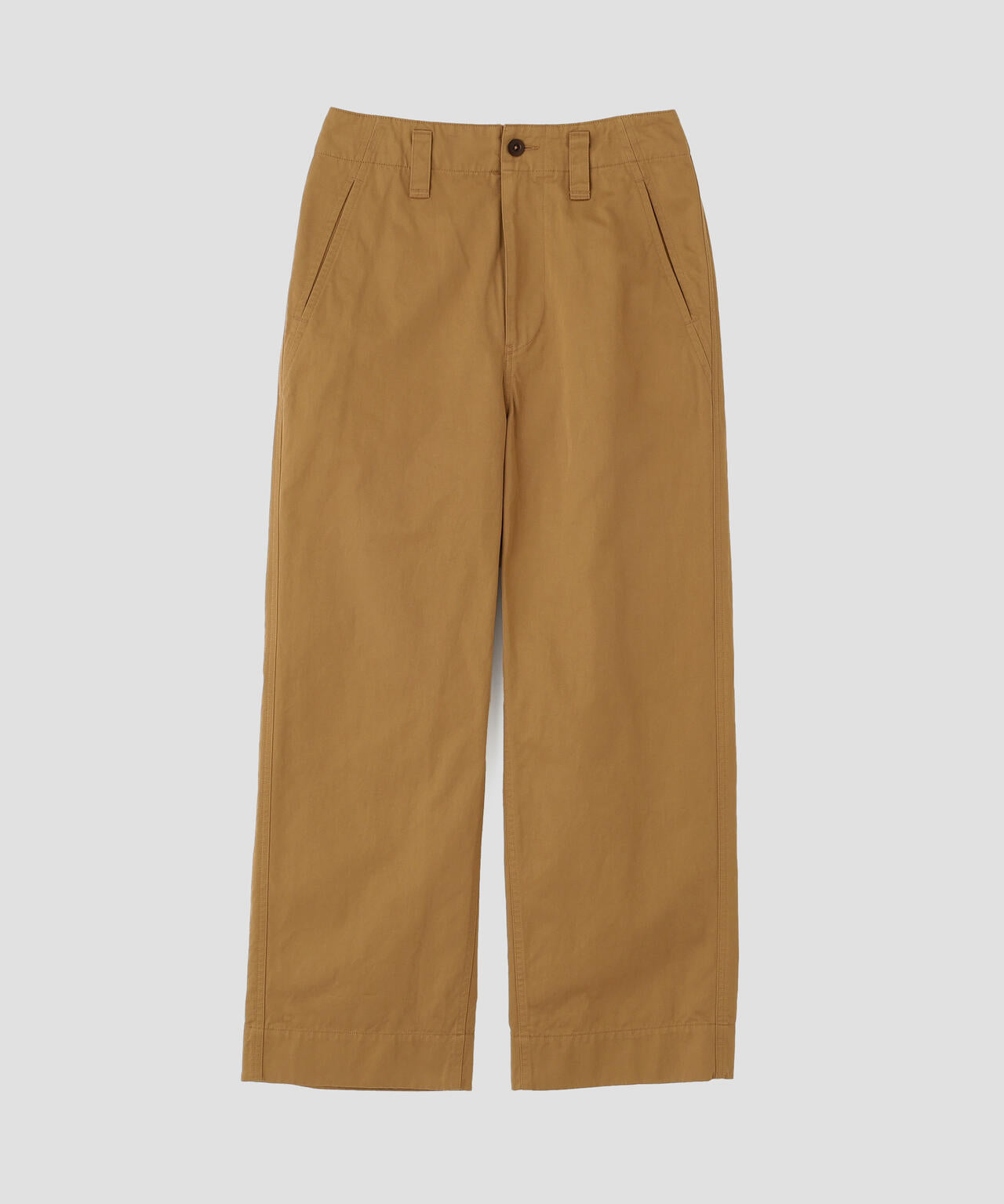 WASHED CHINO COTTON TROUSERS