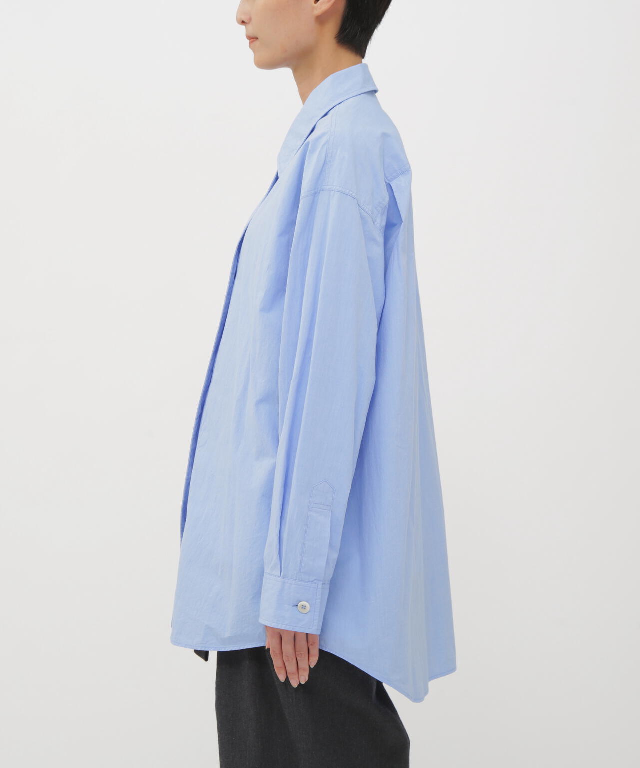 BRUSHED COTTON CHAMBRAY SHIRT