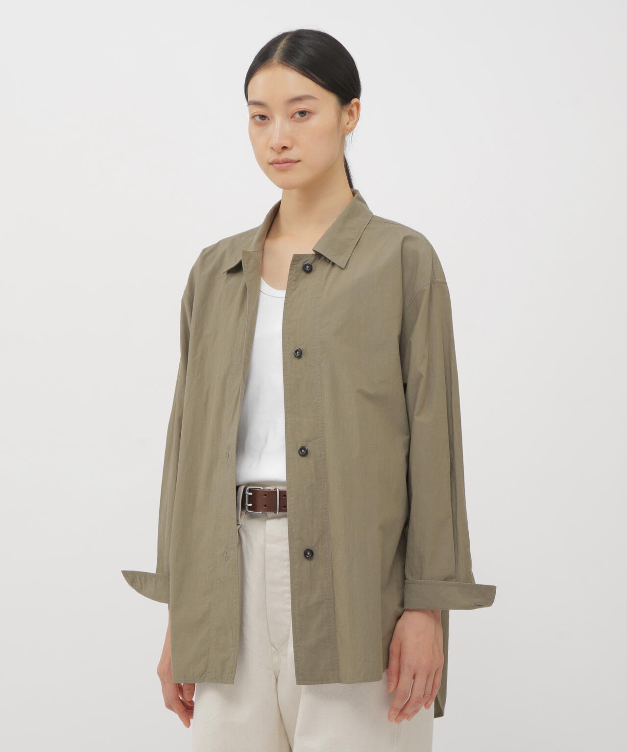 BRUSHED COTTON CHAMBRAY SHIRT