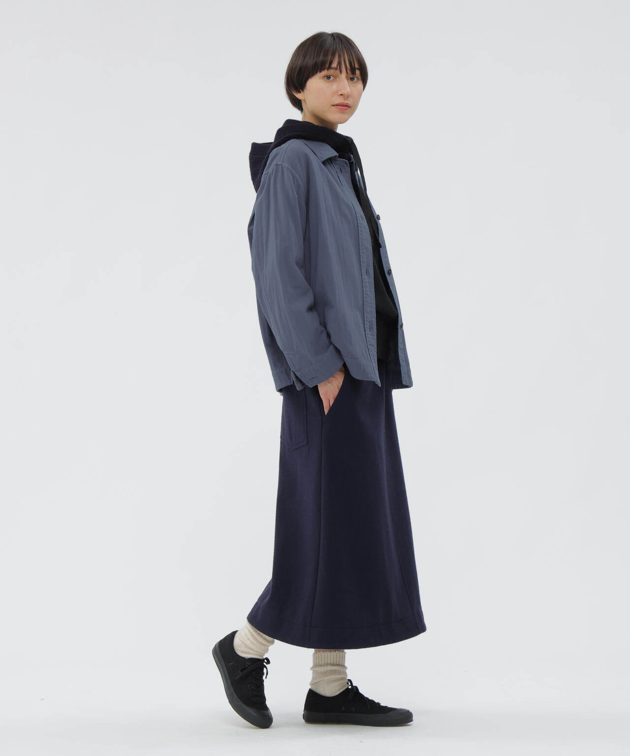 GARMENT DYE PLATED ORGANIC COTTON SHIRT