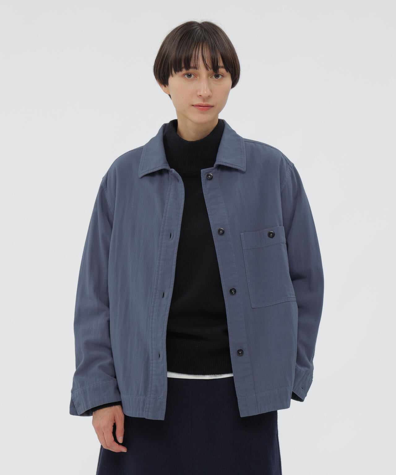 GARMENT DYE PLATED ORGANIC COTTON SHIRT