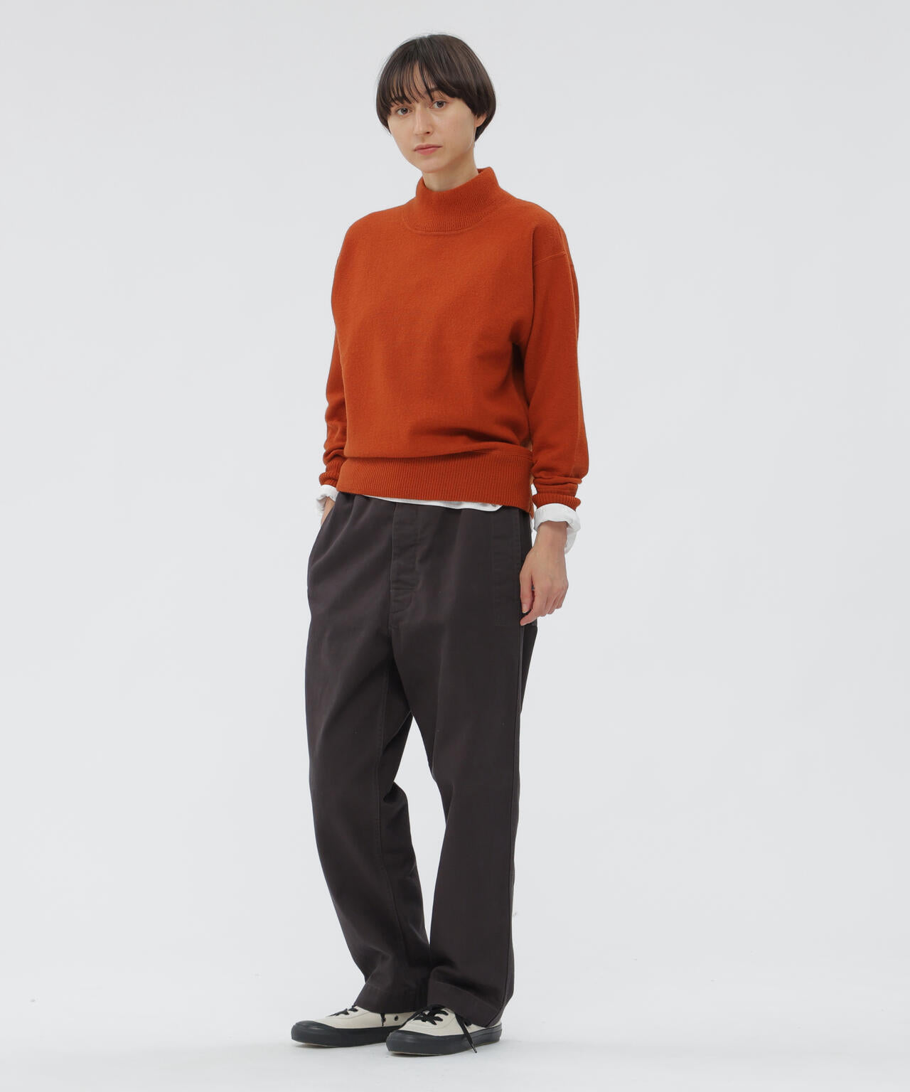 FELTED ROUGH WOOL KNITWEAR