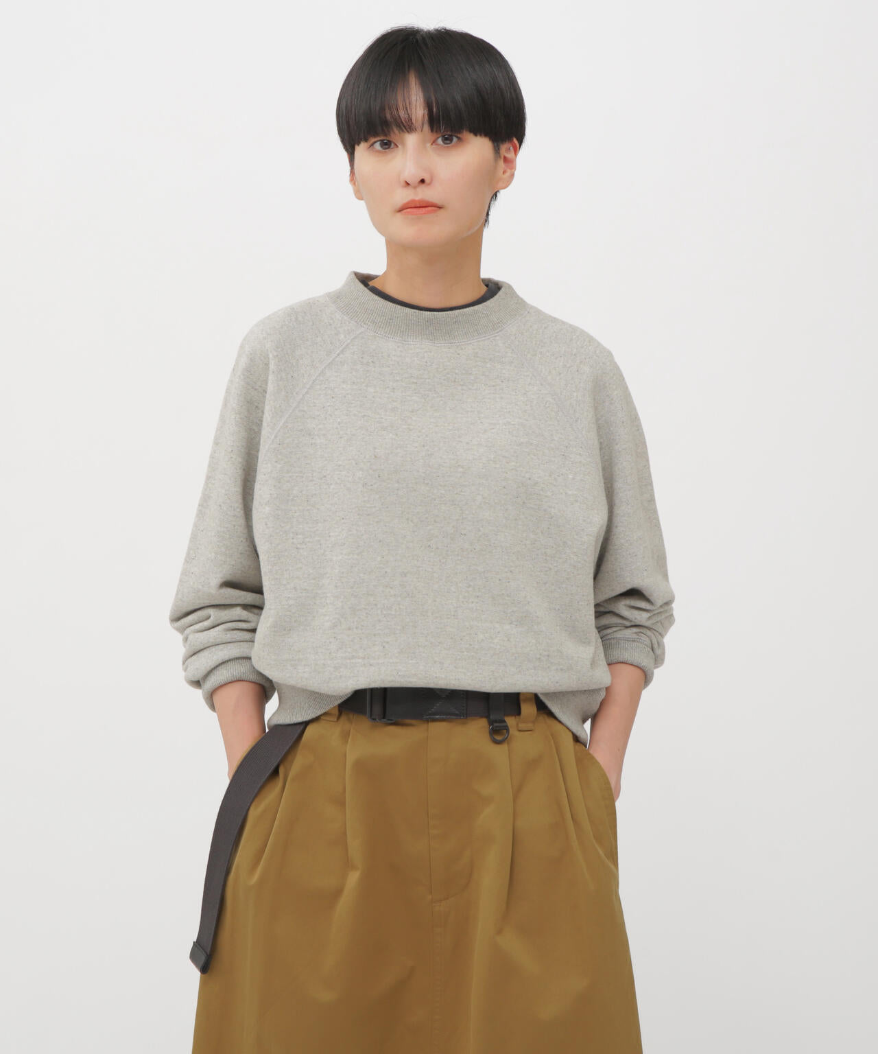 UPCYCLED LOOPBACK JERSEY TOP