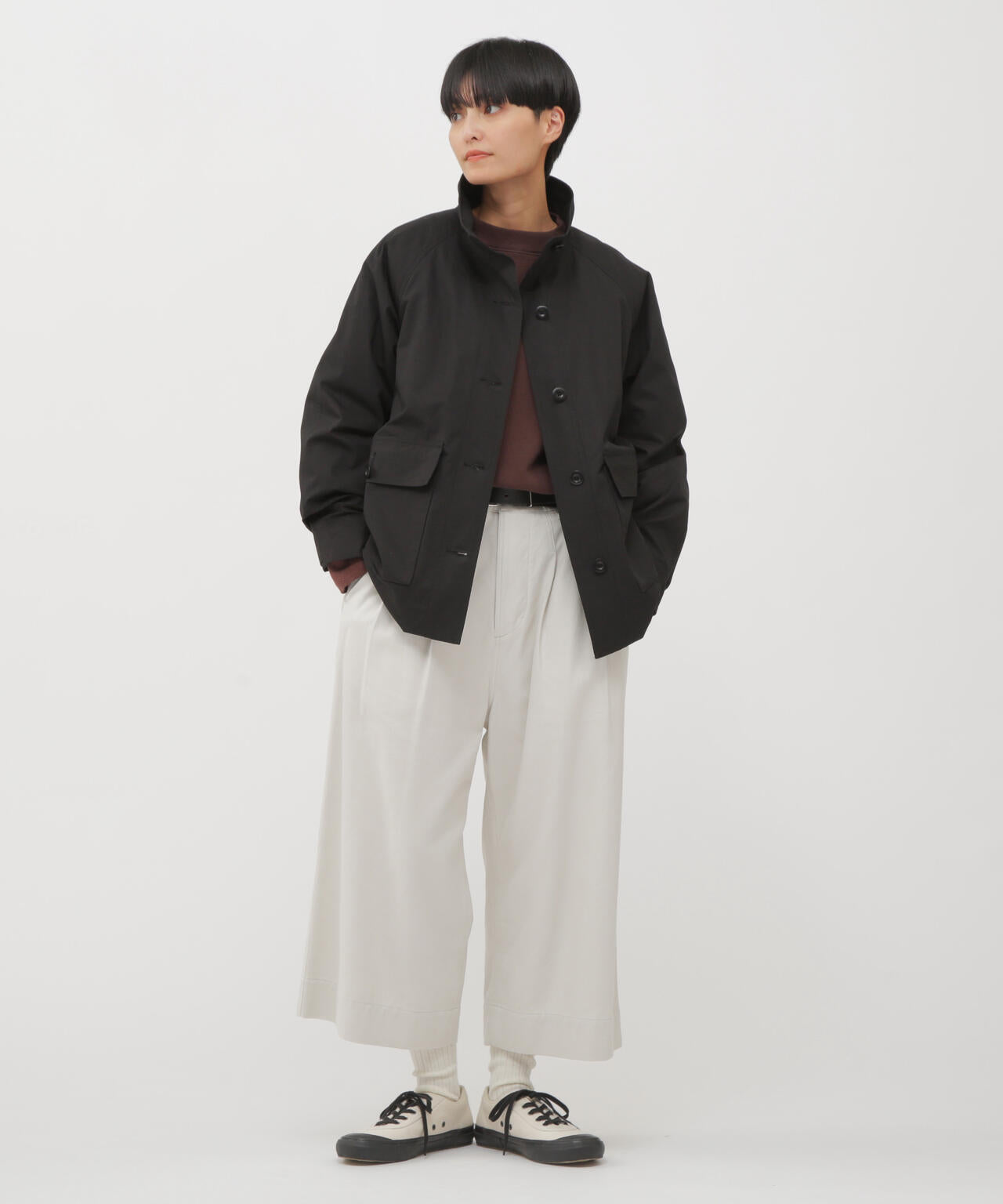 UPCYCLED LOOPBACK JERSEY TOP