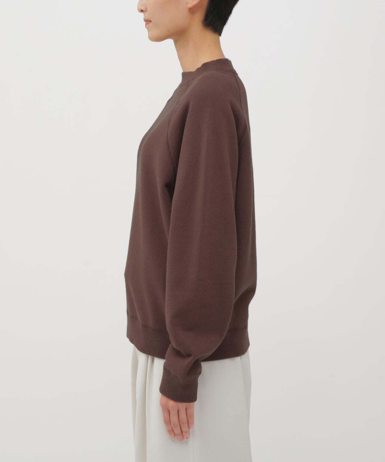 UPCYCLED LOOPBACK JERSEY TOP