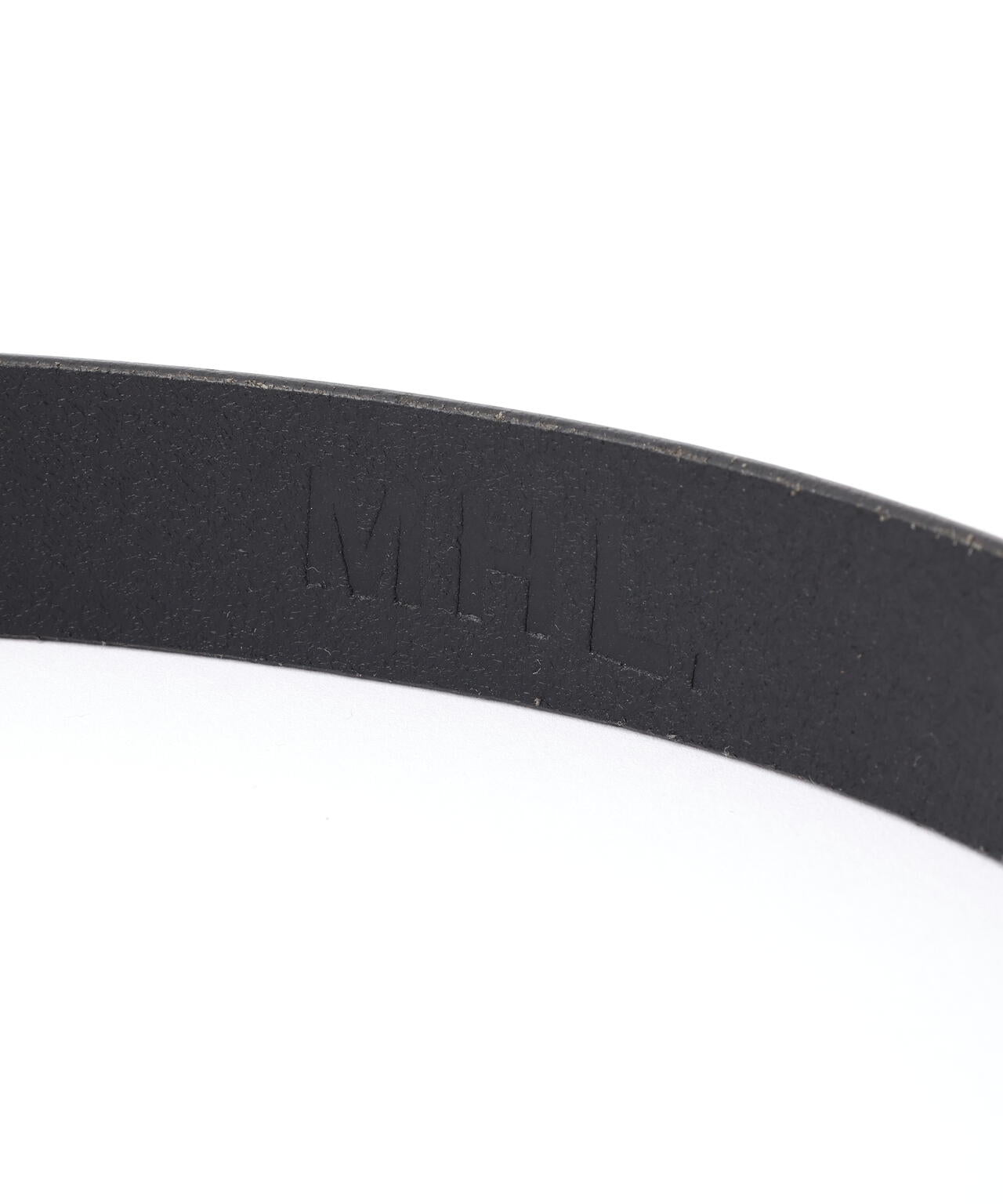ROLLER BUCKLE LEATHER BELT