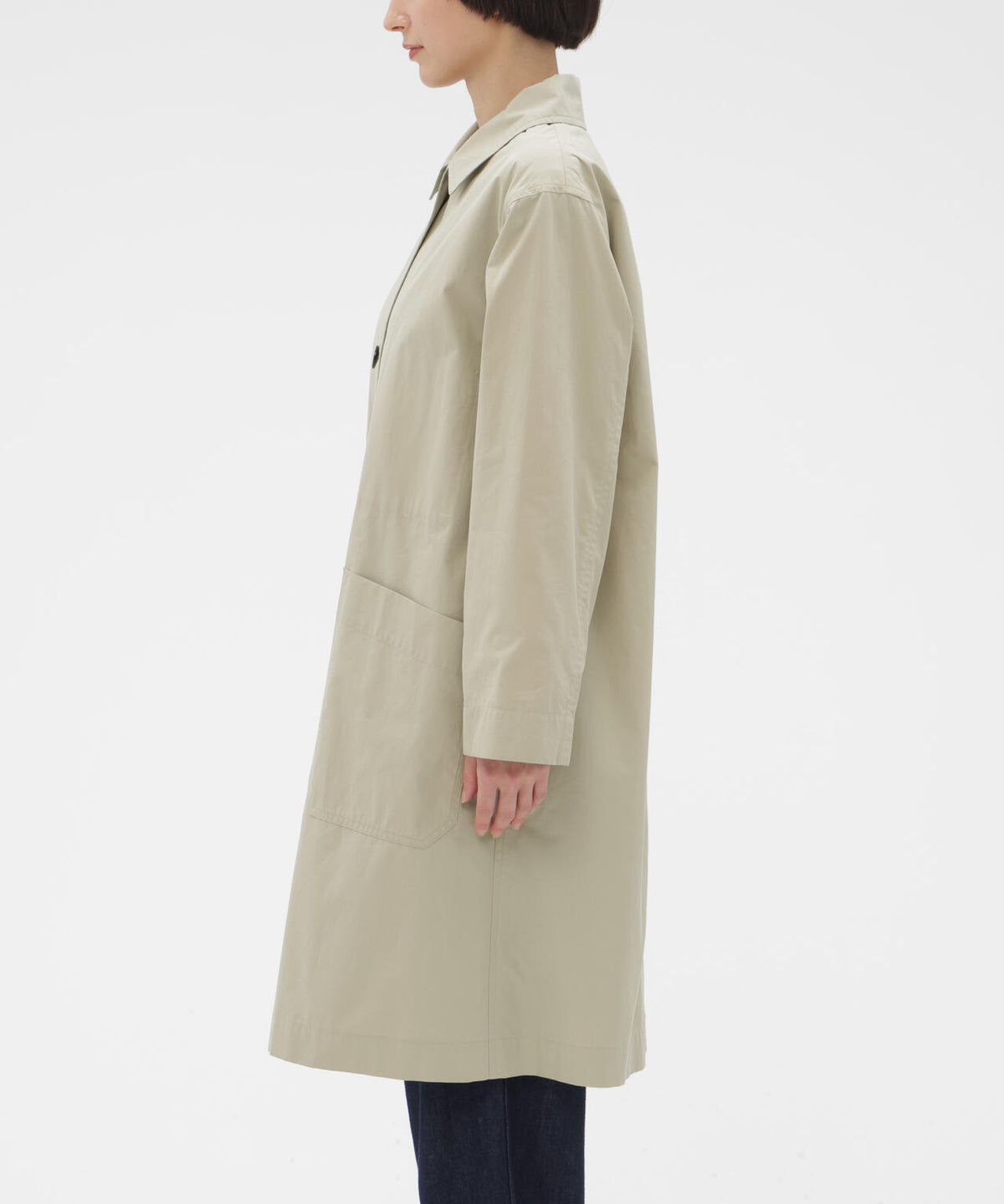PROOFED COTTON POPLIN COAT