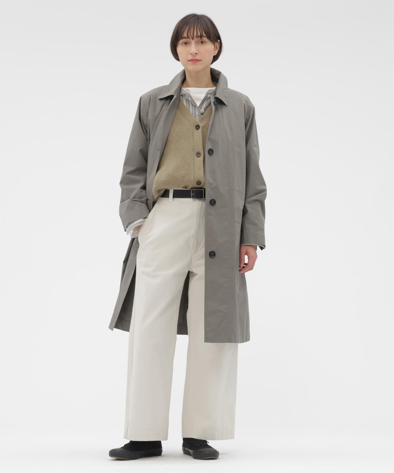 PROOFED COTTON POPLIN COAT