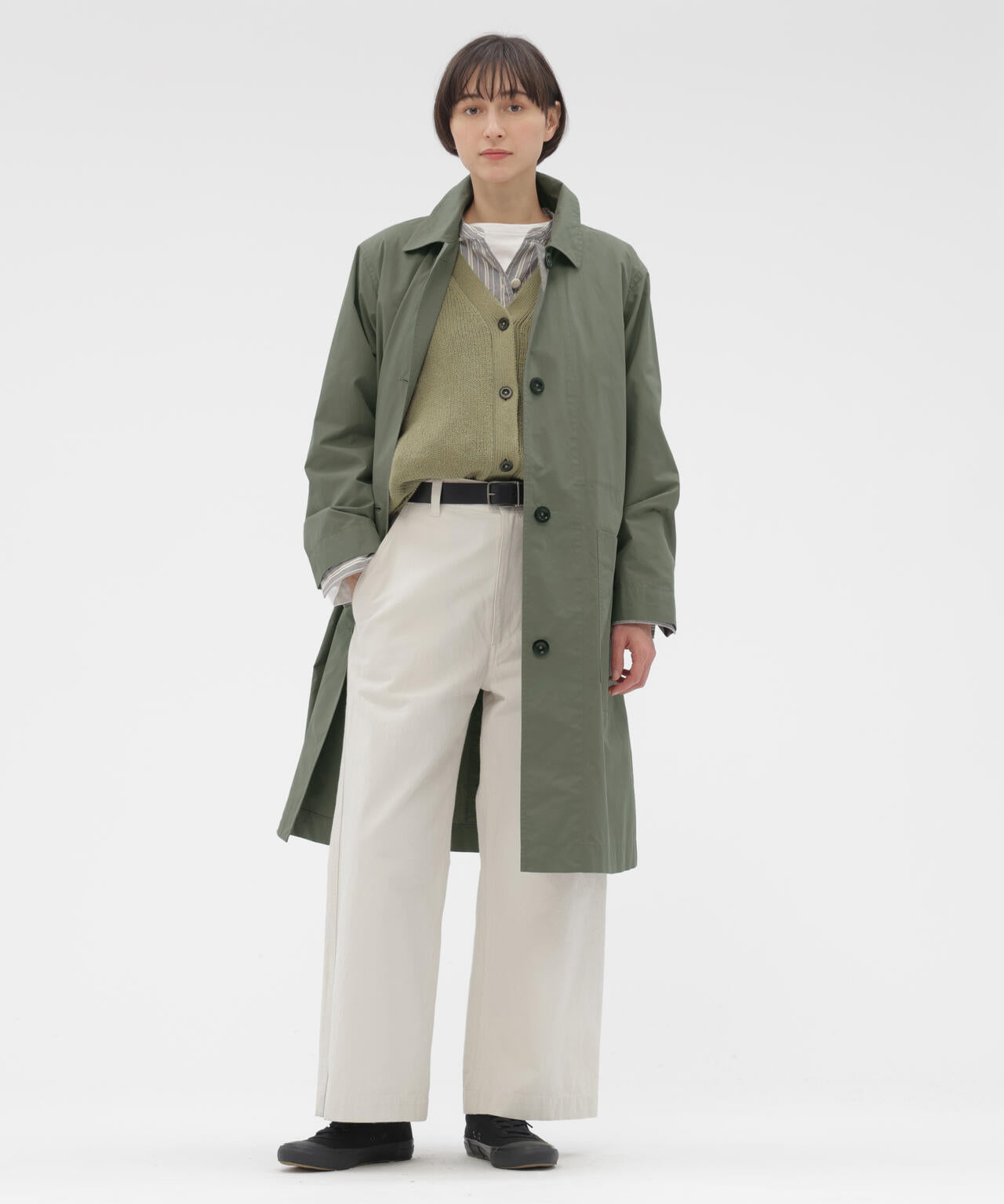 PROOFED COTTON POPLIN COAT