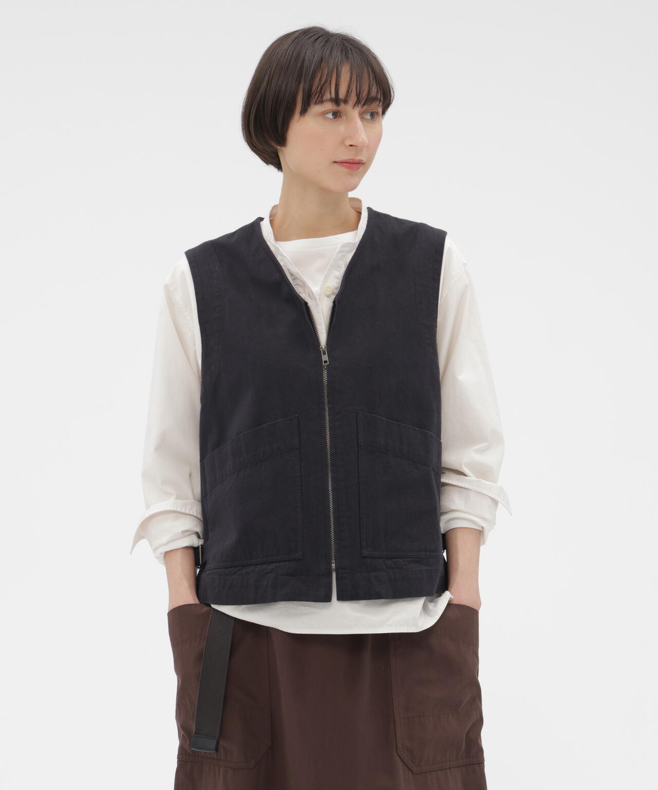 FADED COTTON TWILL BLOUSON